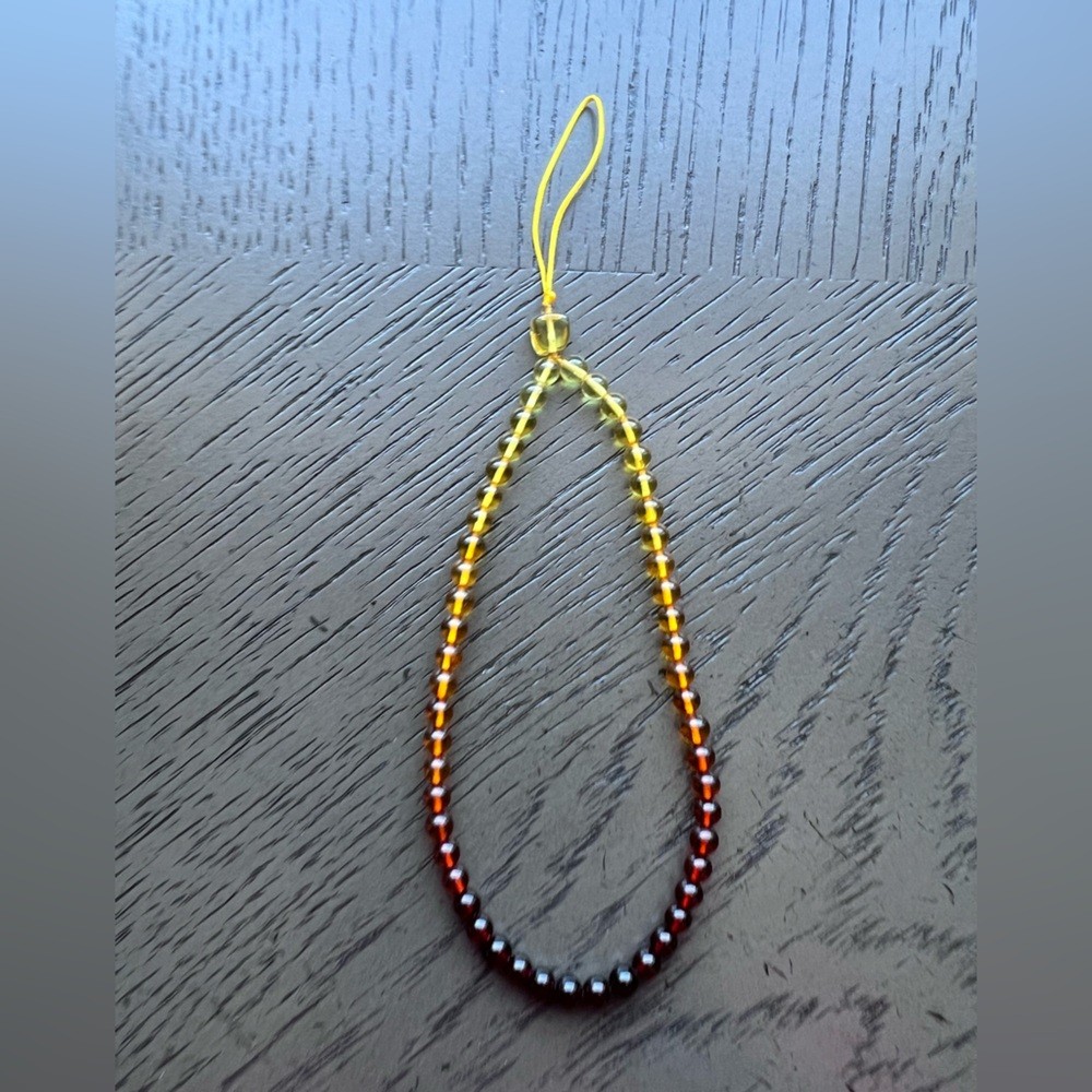 Amber phone charm