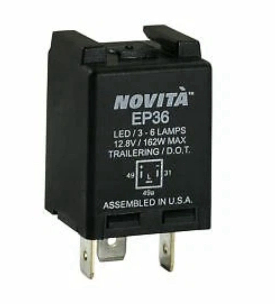 New Electronic Flasher  NOVITA Technologies  EP36 LED Compatible. Free Shipping