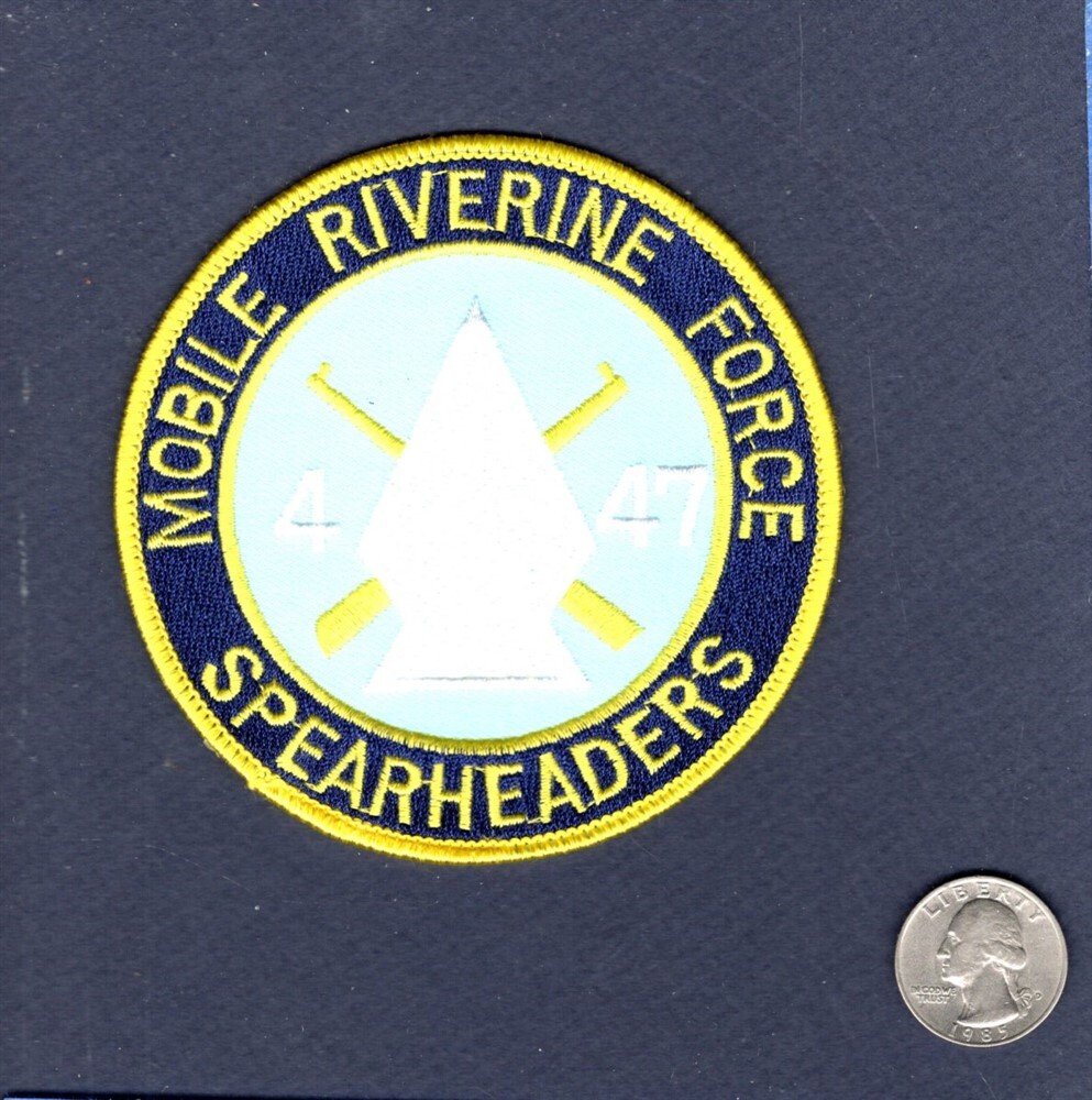 MRF MOBILE RIVERINE FORCE 4 47 US Navy US Army PBR Unit Vietnam Patch