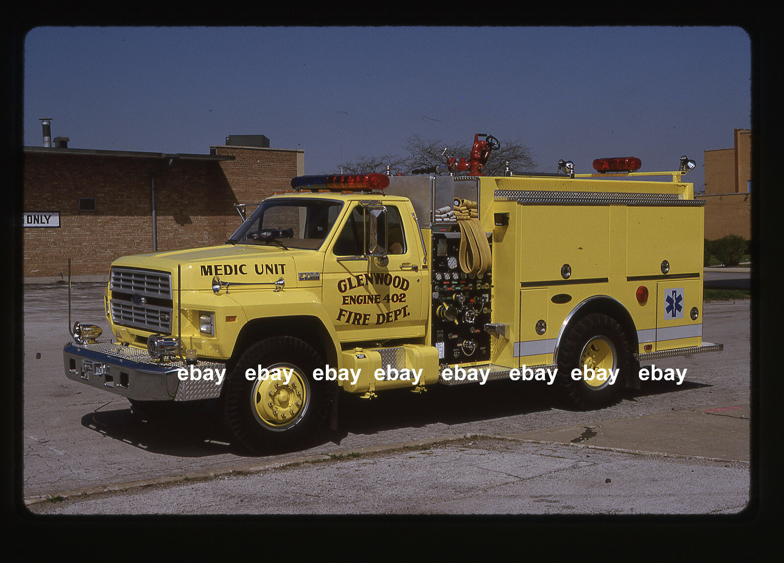 Glenwood IL 1990 Ford F Luverne pumper  Fire Apparatus Slide