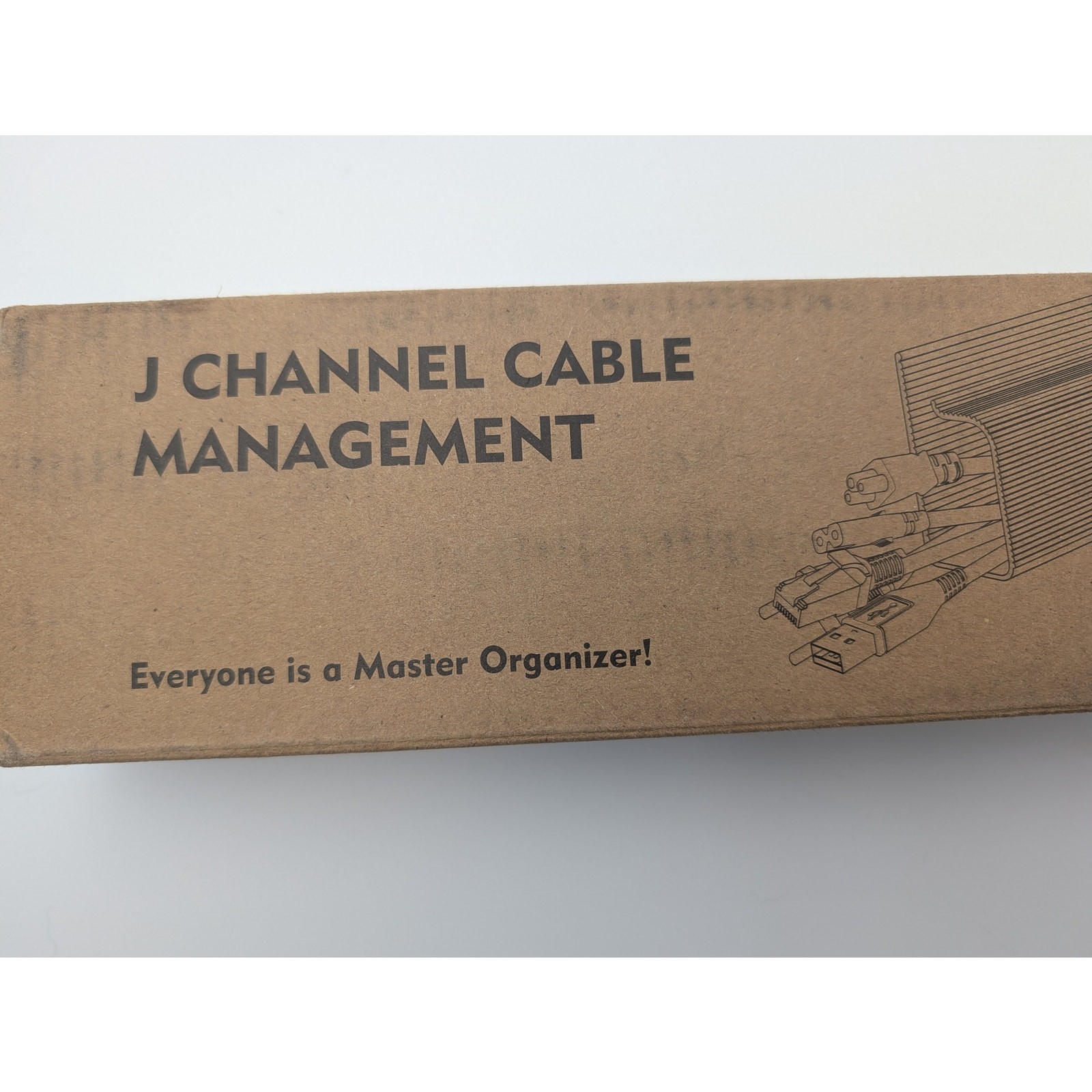 Yecaye Cable Management Channel - J Channel Cable Management
