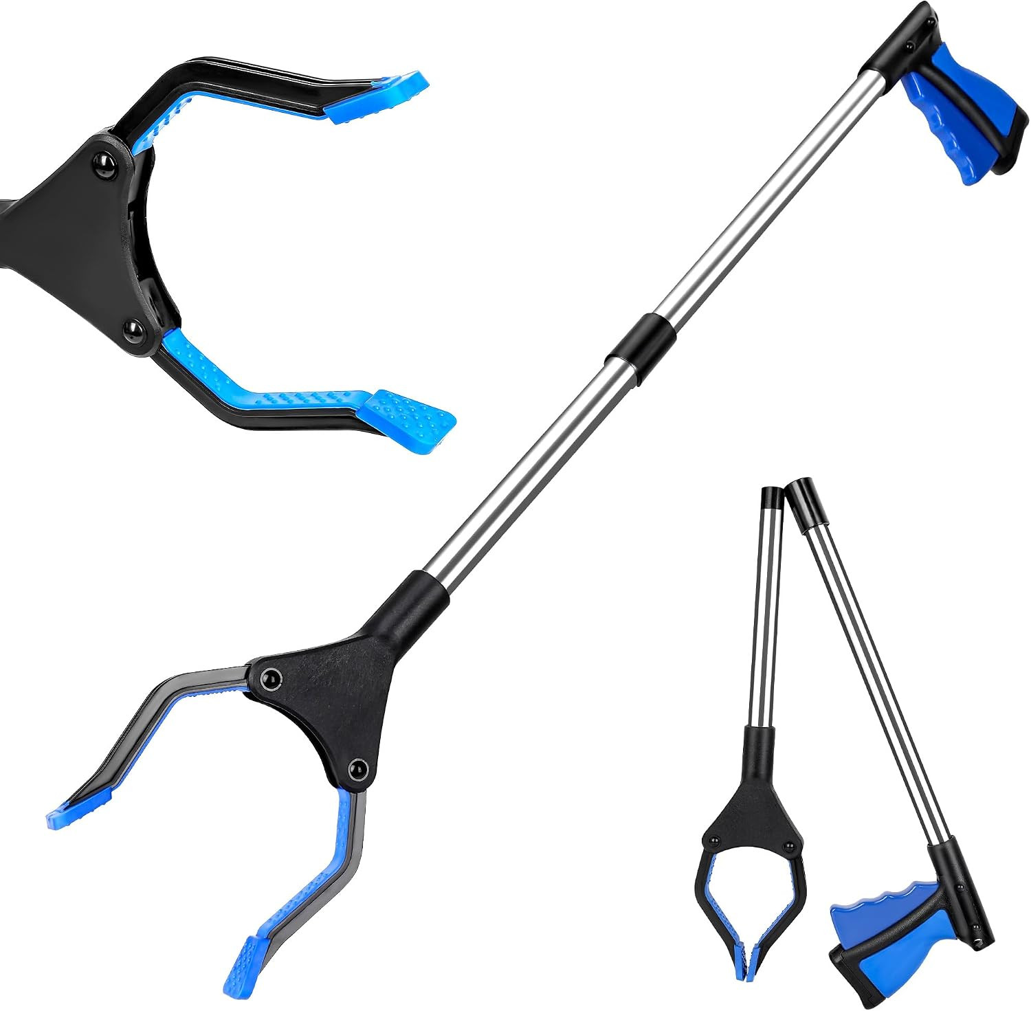 32 Inch Reacher Grabber Pickup Tool for Seniors Foldable Trash Picker Upper Aid