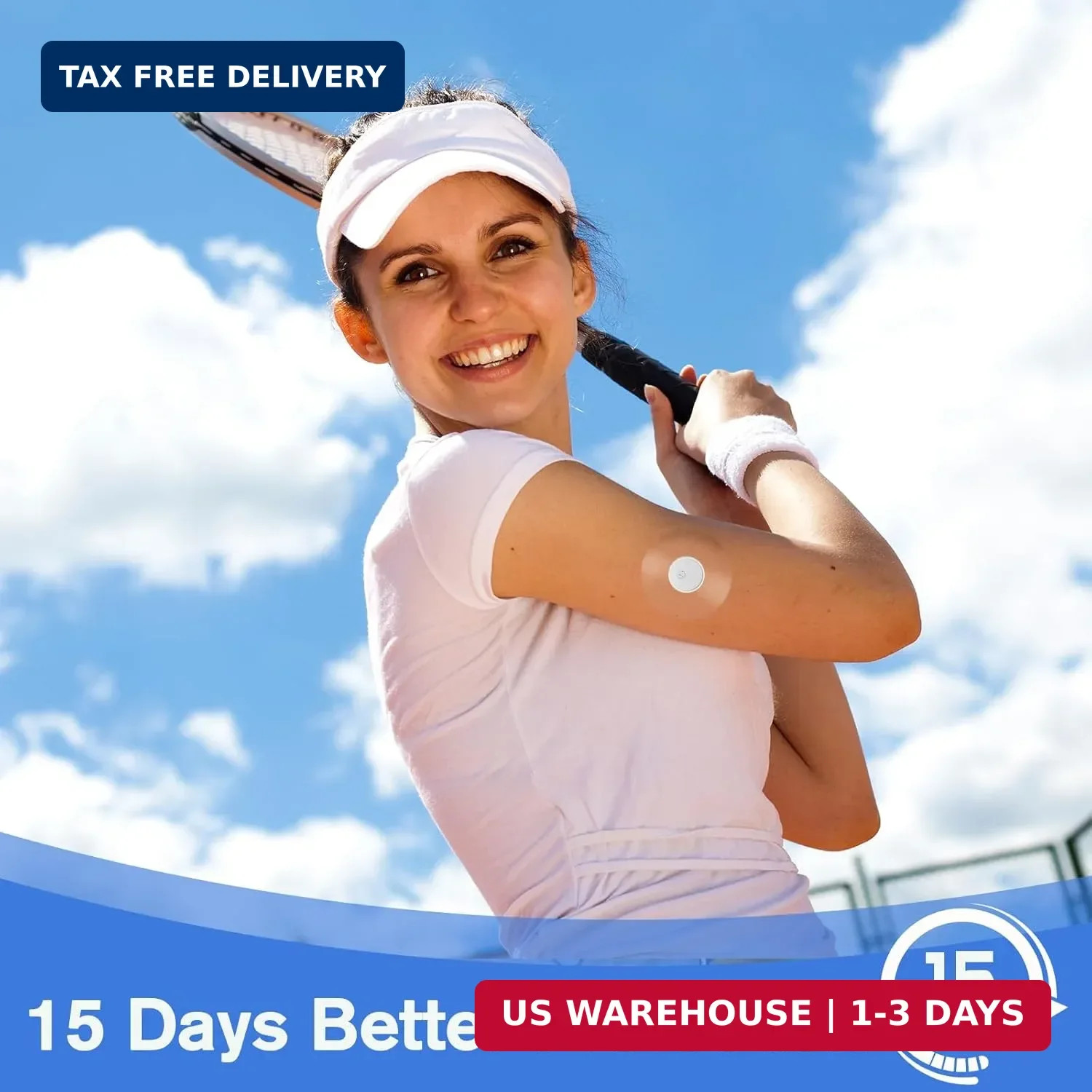 Libre 3 Plus Sensor Covers 100Pack Waterproof CGM Patch Clear 15Day