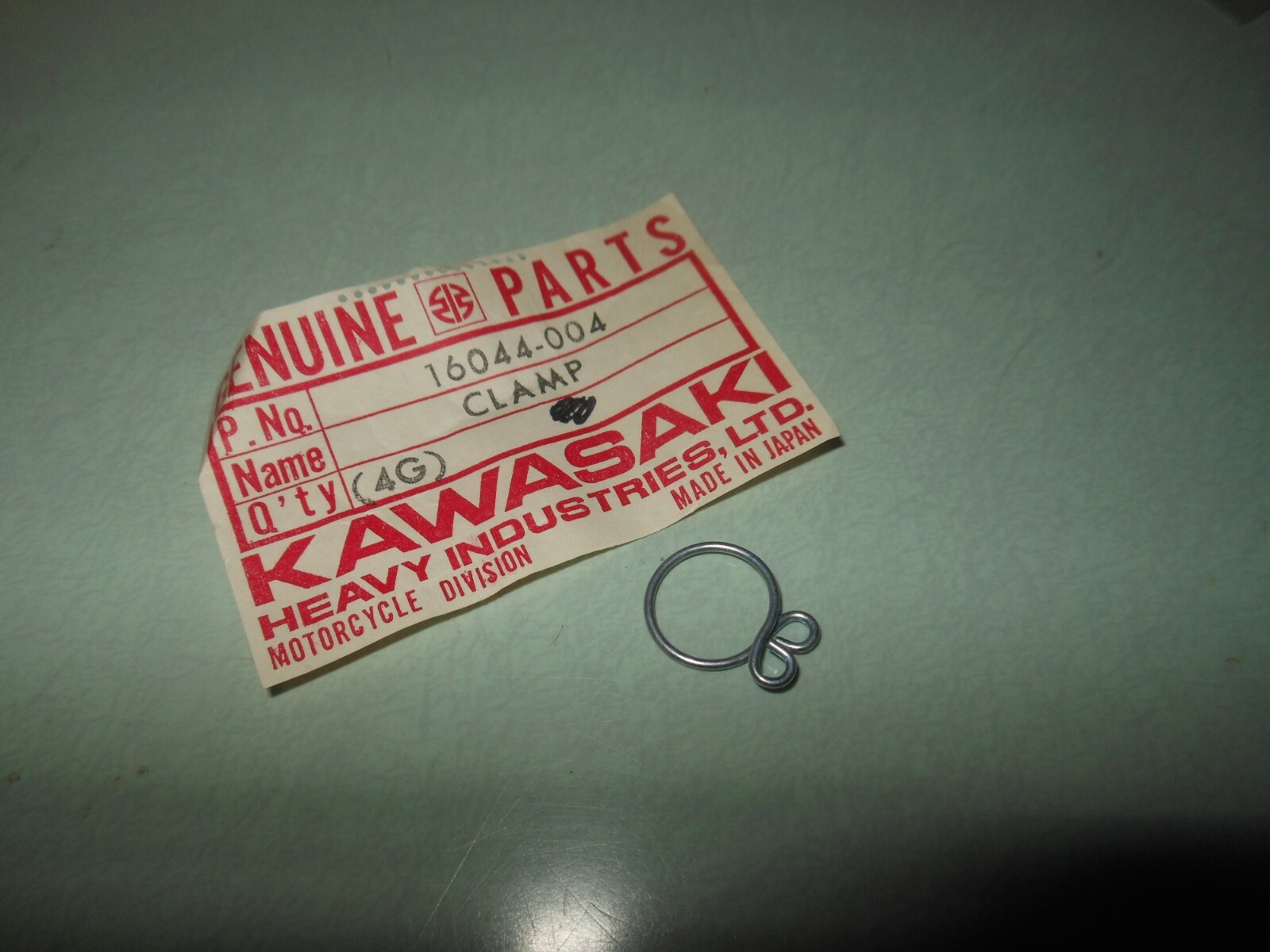 2 New OEM Kawasaki 1974-77 KZ400 Hose Clamp Qty.2 # 16044-004