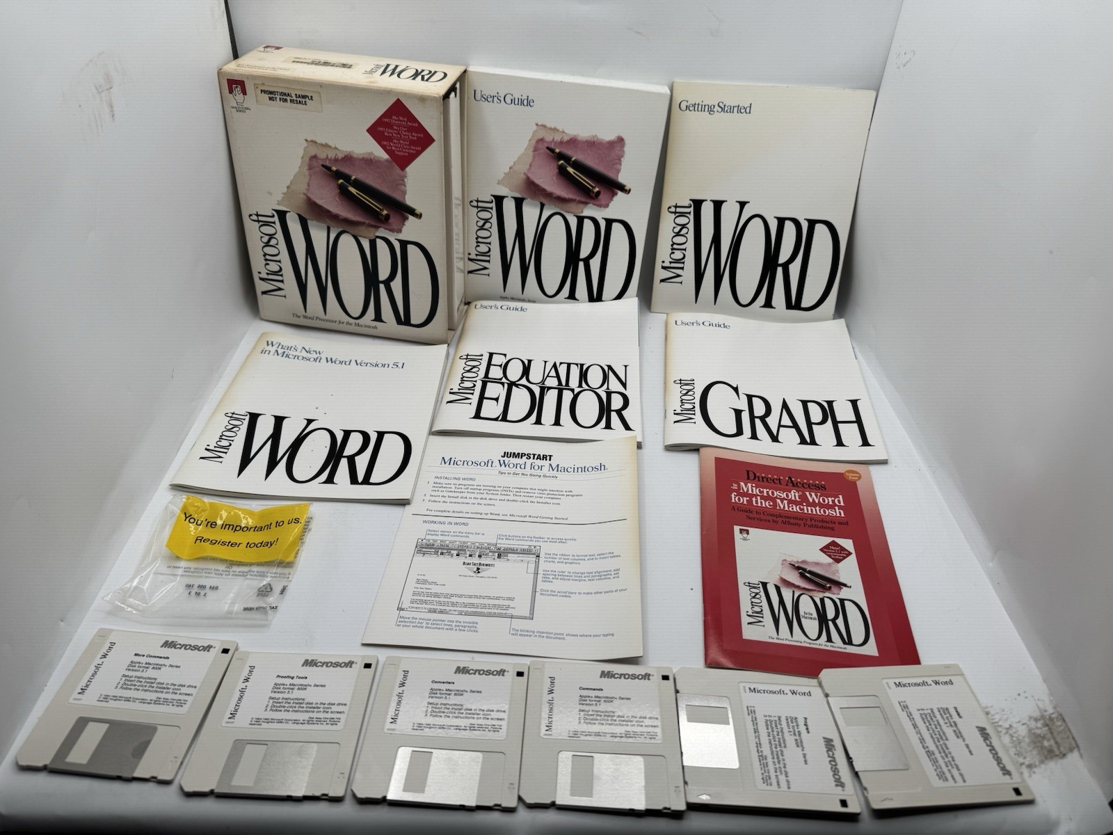 Microsoft Word 5.1 Version Software -Macintosh Series  Promo Mac Box See Picture