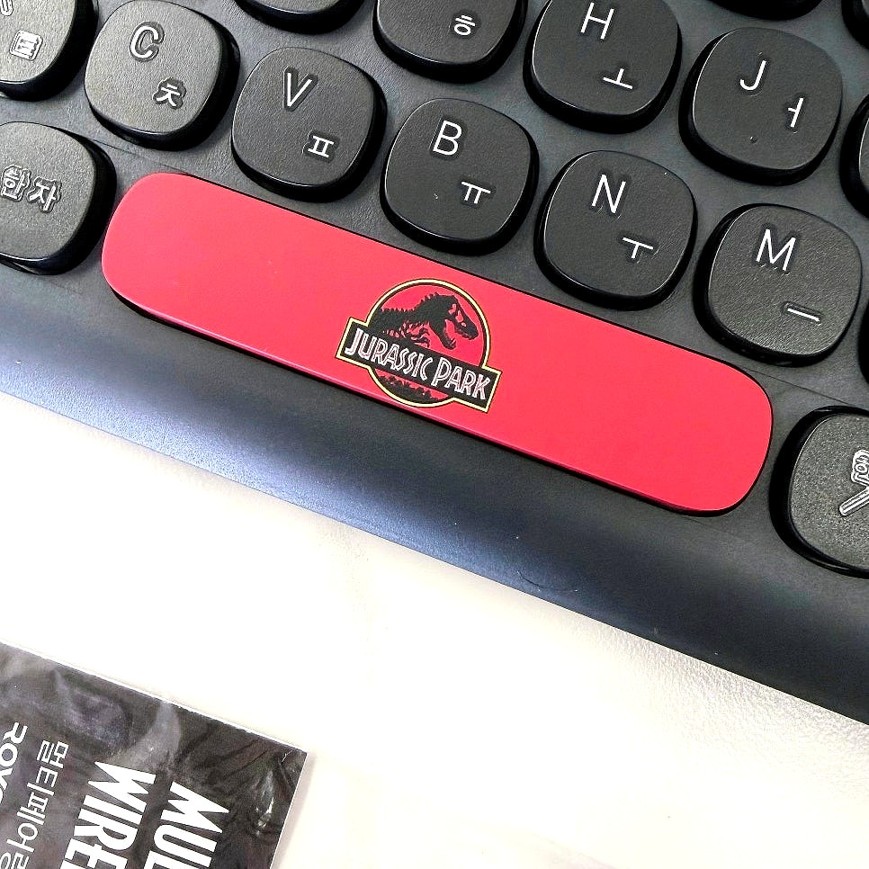 Universal Jurassic Park Wireless Keyboard Bluetooth Multi-Pairing Royche