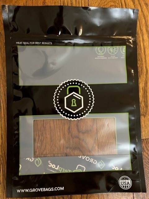 Grove Bags - TerpLoc 3 Quarter-Pound Bags  4 Oz  1/4lb (3 pack of 4 Oz  bags) 