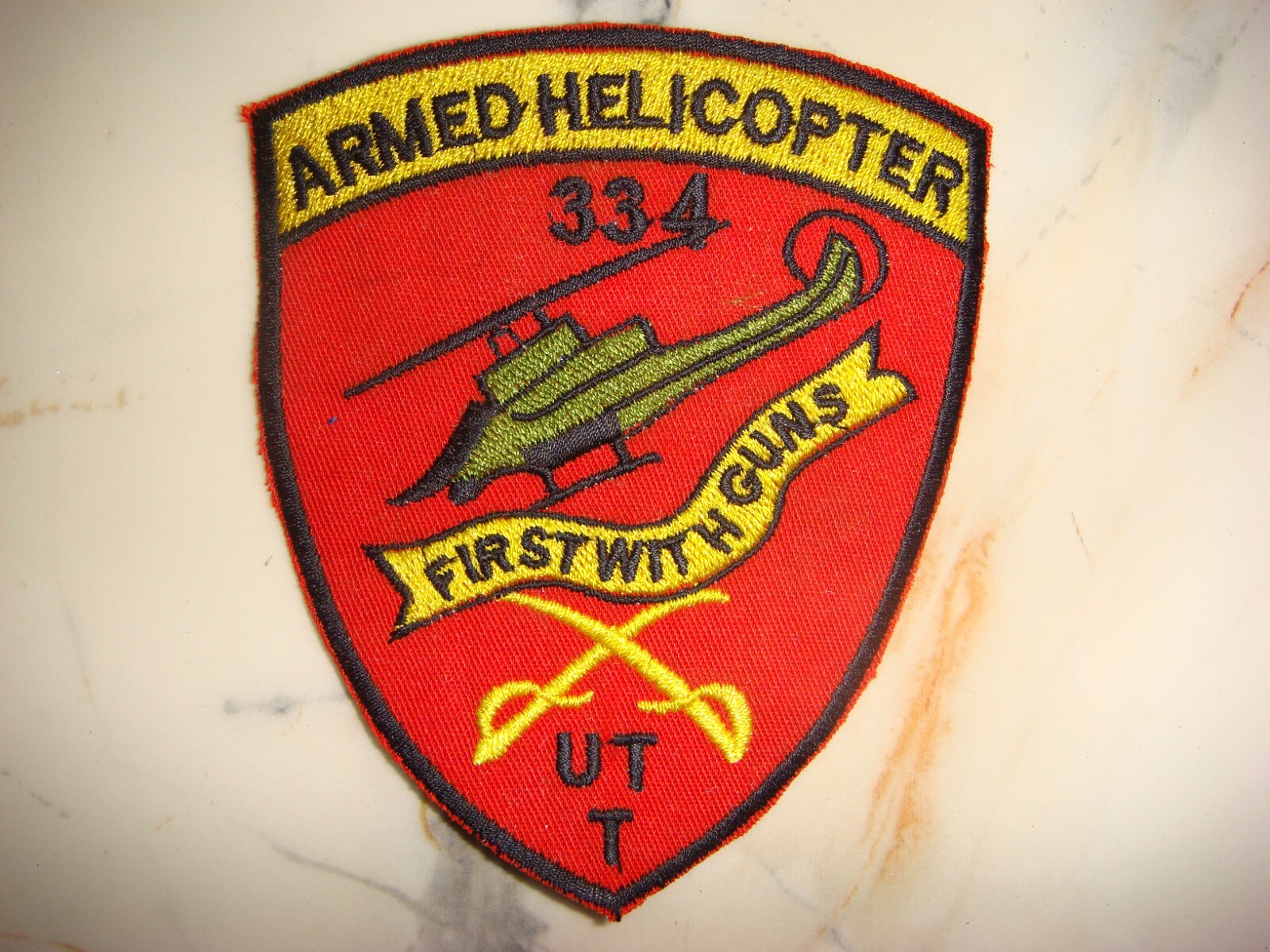 US 334th ARMED HELICOPTER UTT, VIETNAM WAR PATCH