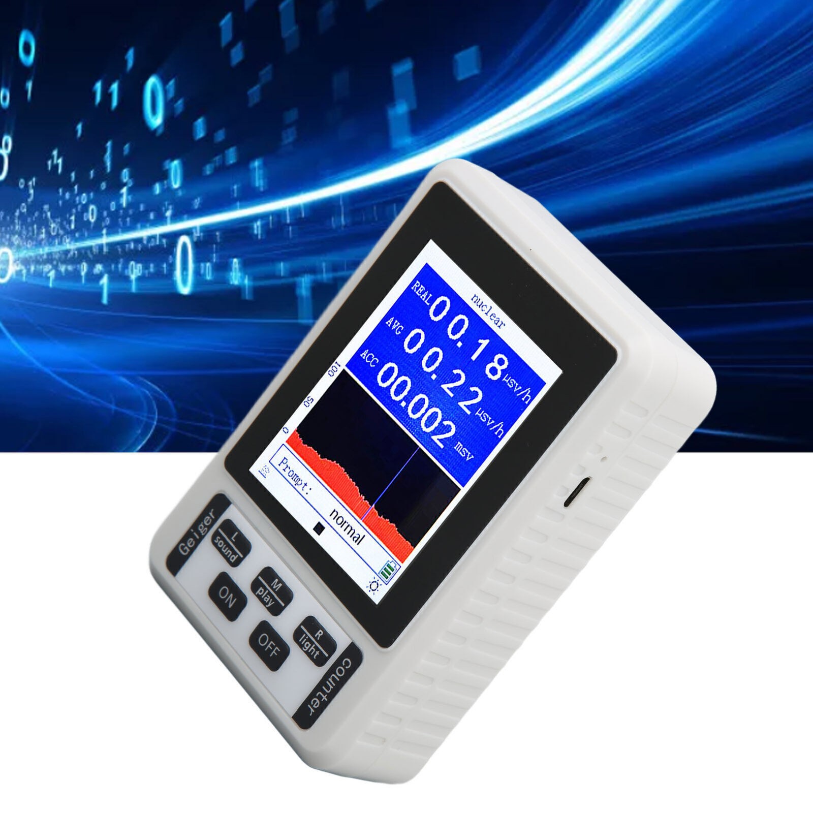 Nuclear Radiation Detector Geiger Counter X β γ Rays Tester Radiating Dose