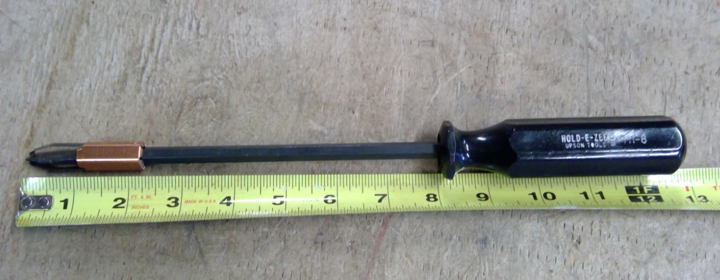 12 1/2" Hold E Zee slotted screwdriver TH-8 Upson tools USA made
