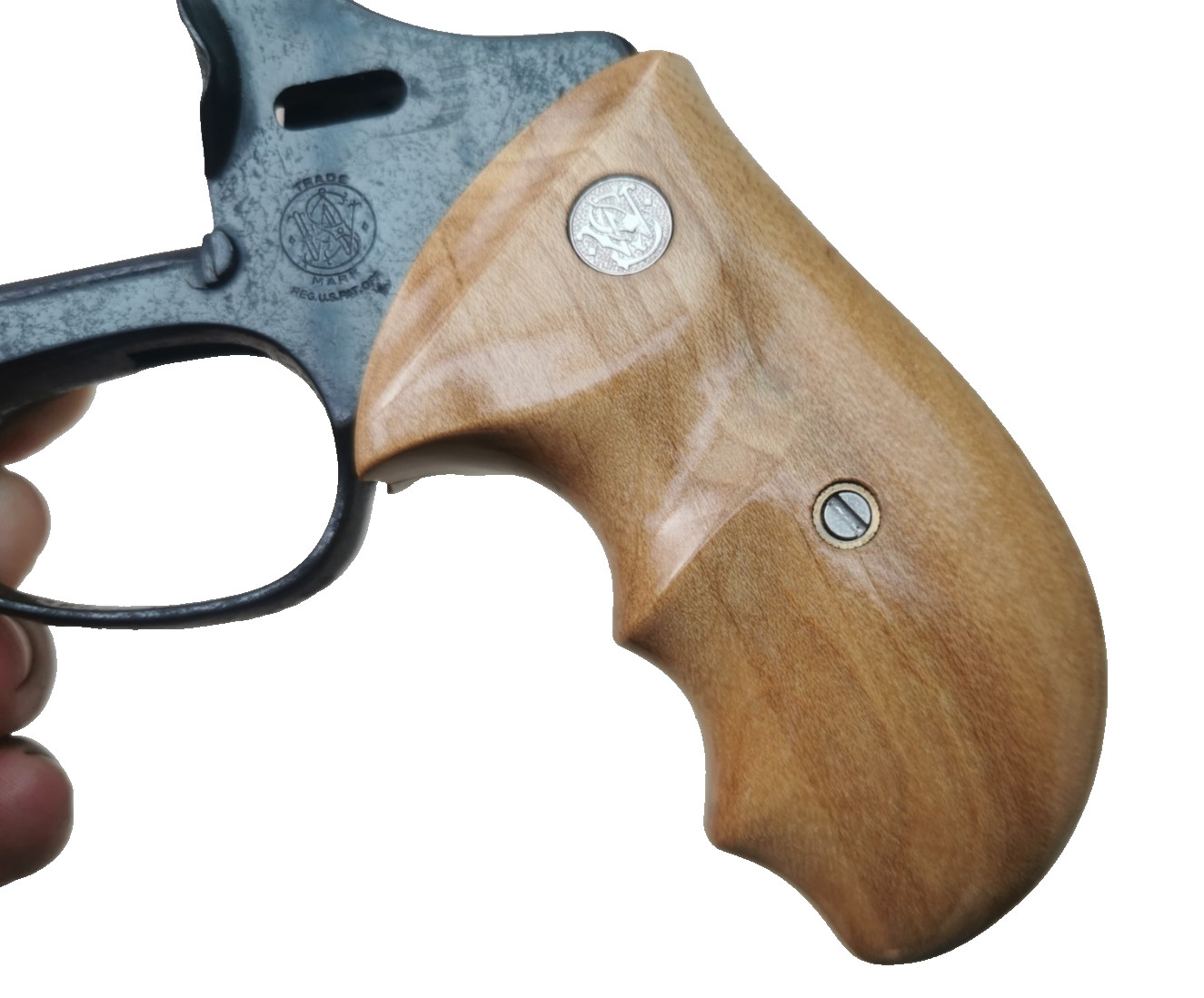 J FRAME COMBAT GRIPS S&W ROUND BUTT FIT MODEL 60 640 642 KAI WOOD NICE #RANDOM 2