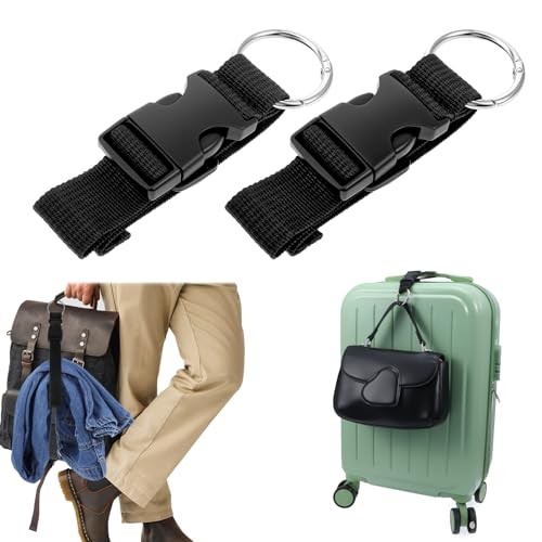 2 PCS Suitcase Strap, Adjustable Luggage Straps to Connect Two Suitcases,