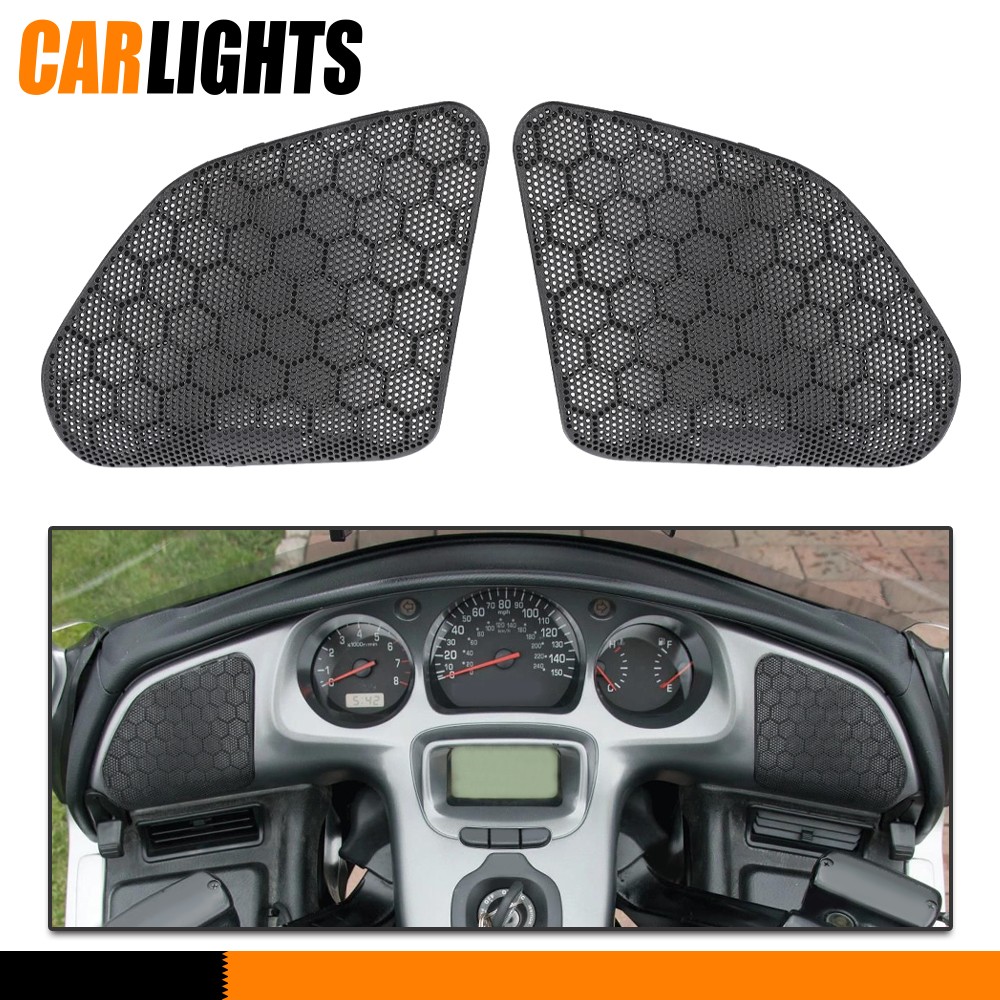 Pair Front Speaker Covers Black Fits 01-05 Honda Goldwing GL1800 64242-MCA-000