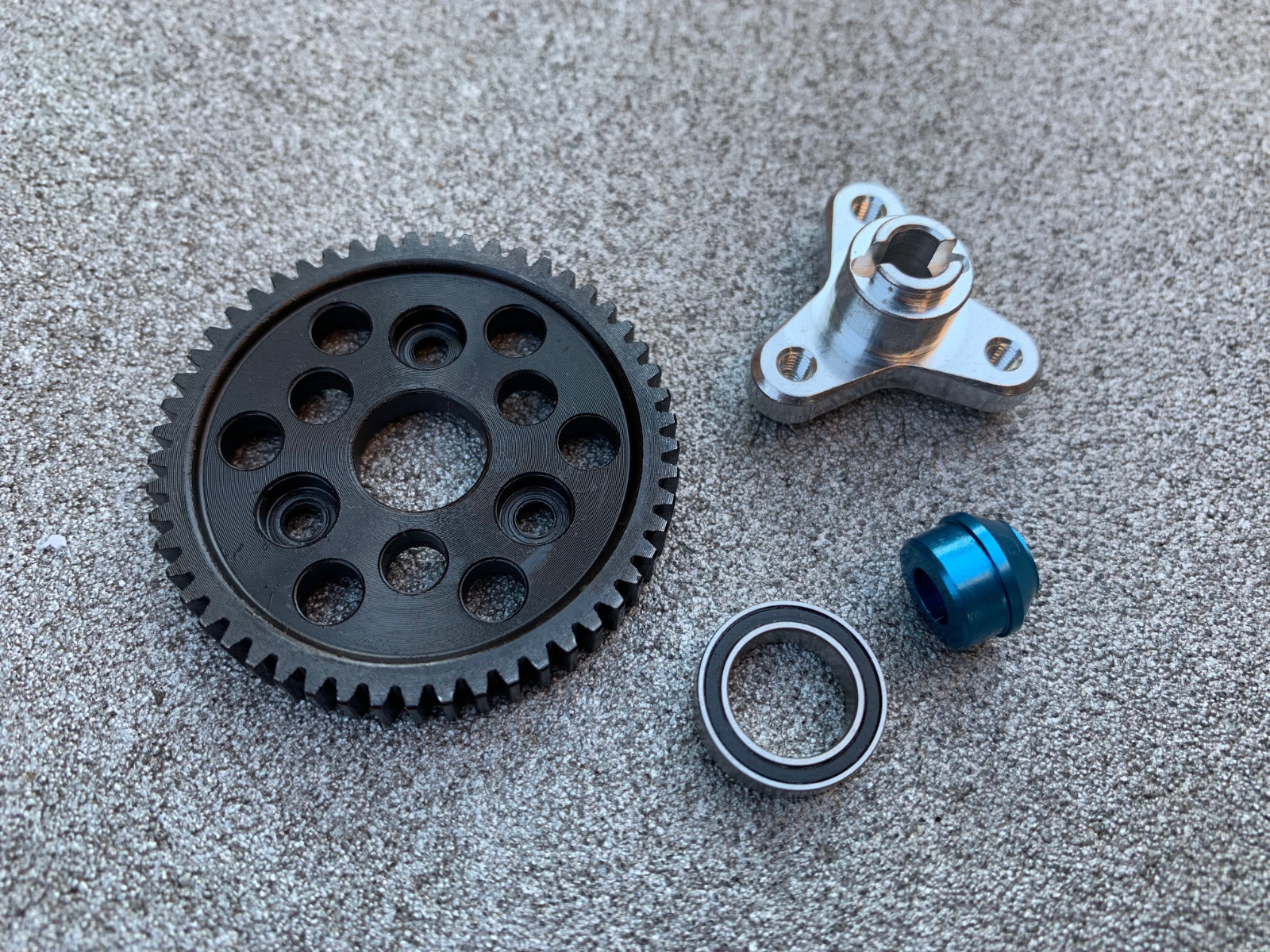 Slipper Clutch Eliminator / Bearing Adapter & 54T Spur Gear Traxxas Slash 4x4