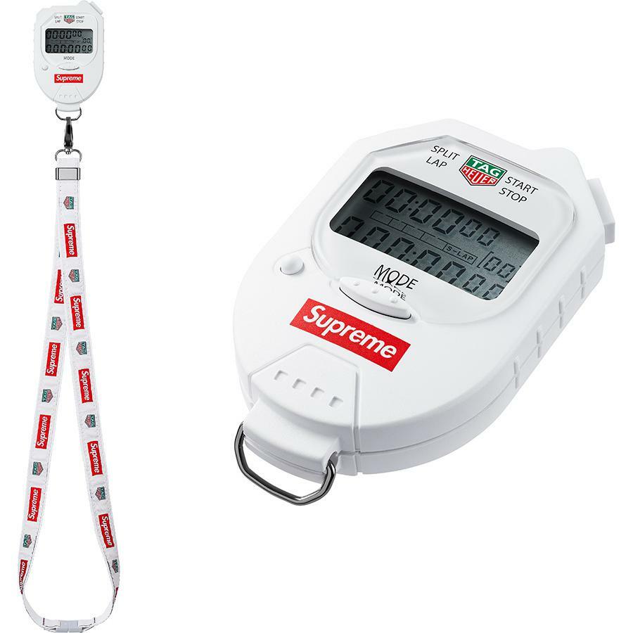 Supreme Tag Heuer Pocket Pro Stopwatch White OneSize F/W 18