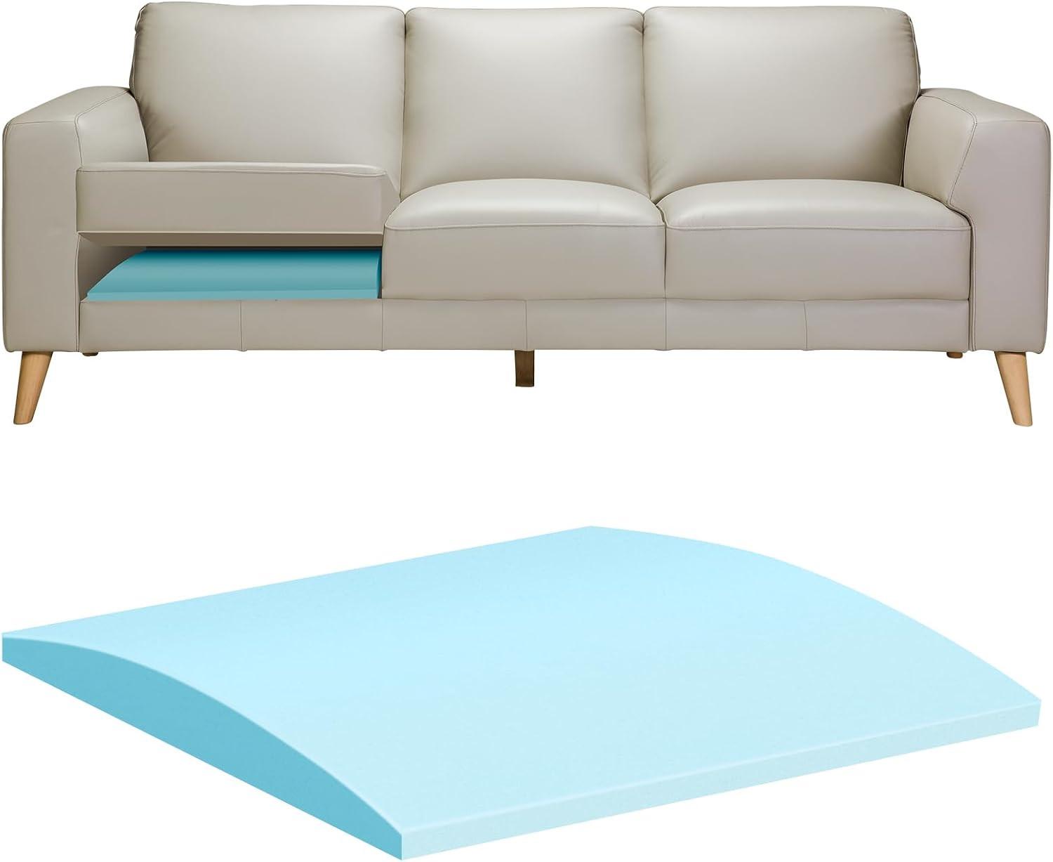 Couch Cushions Support for Sagging Seat 20"X 20"Insert Padssupports Board Sofa F