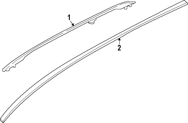 Genuine Nissan Roof Luggage Carrier Side Rail G3820-7LGMA