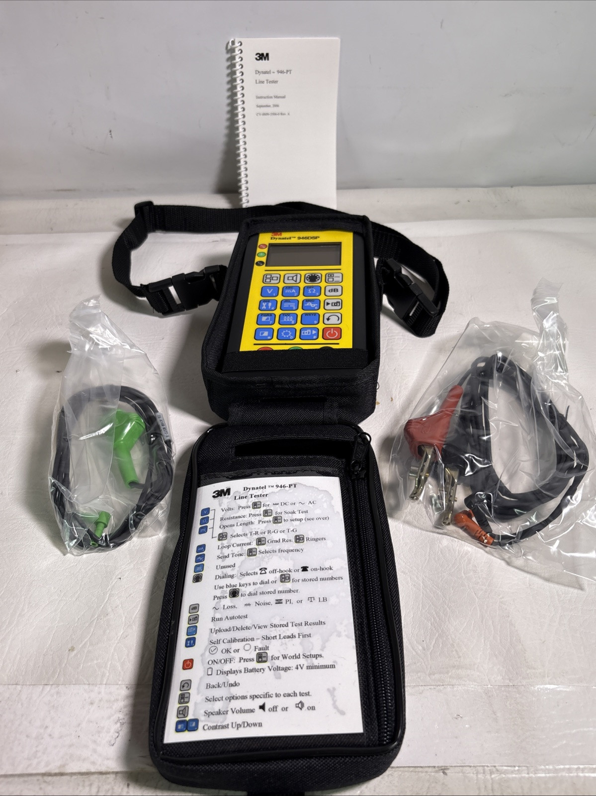3M Dynatel 946DSP Subscriber Loop Analyzer Tester w/Case & Test Leads (Y072103Y)