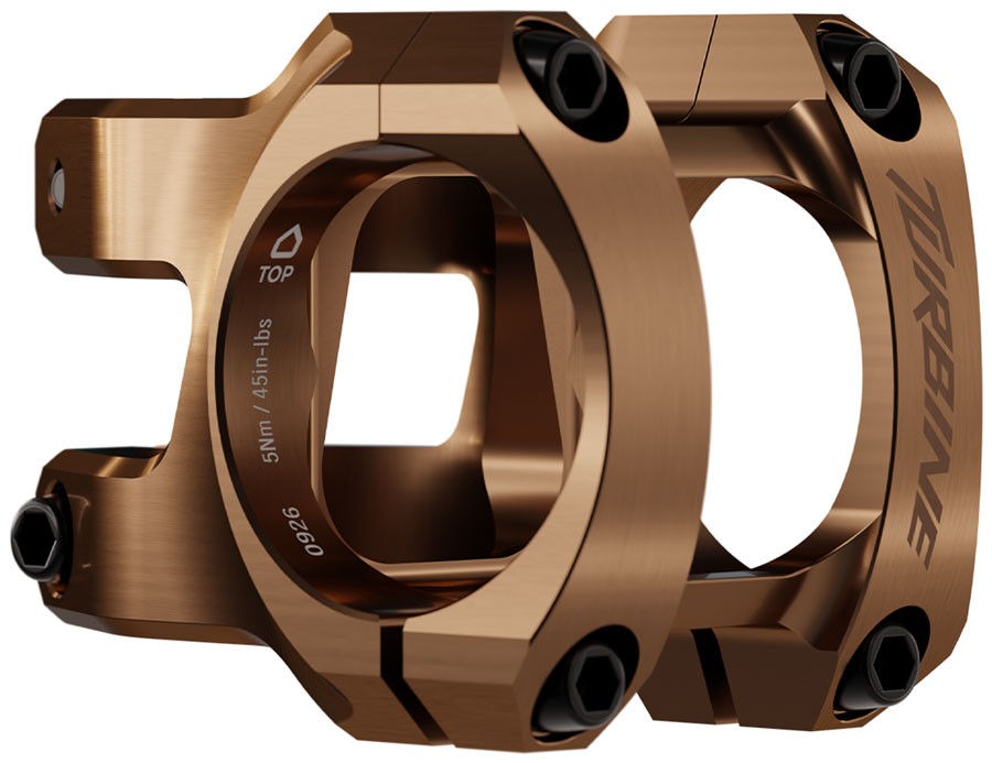 RaceFace Turbine Stem - 32mm, 35mm Clamp, +/-0, 1 1/8", Kashmoney Gold