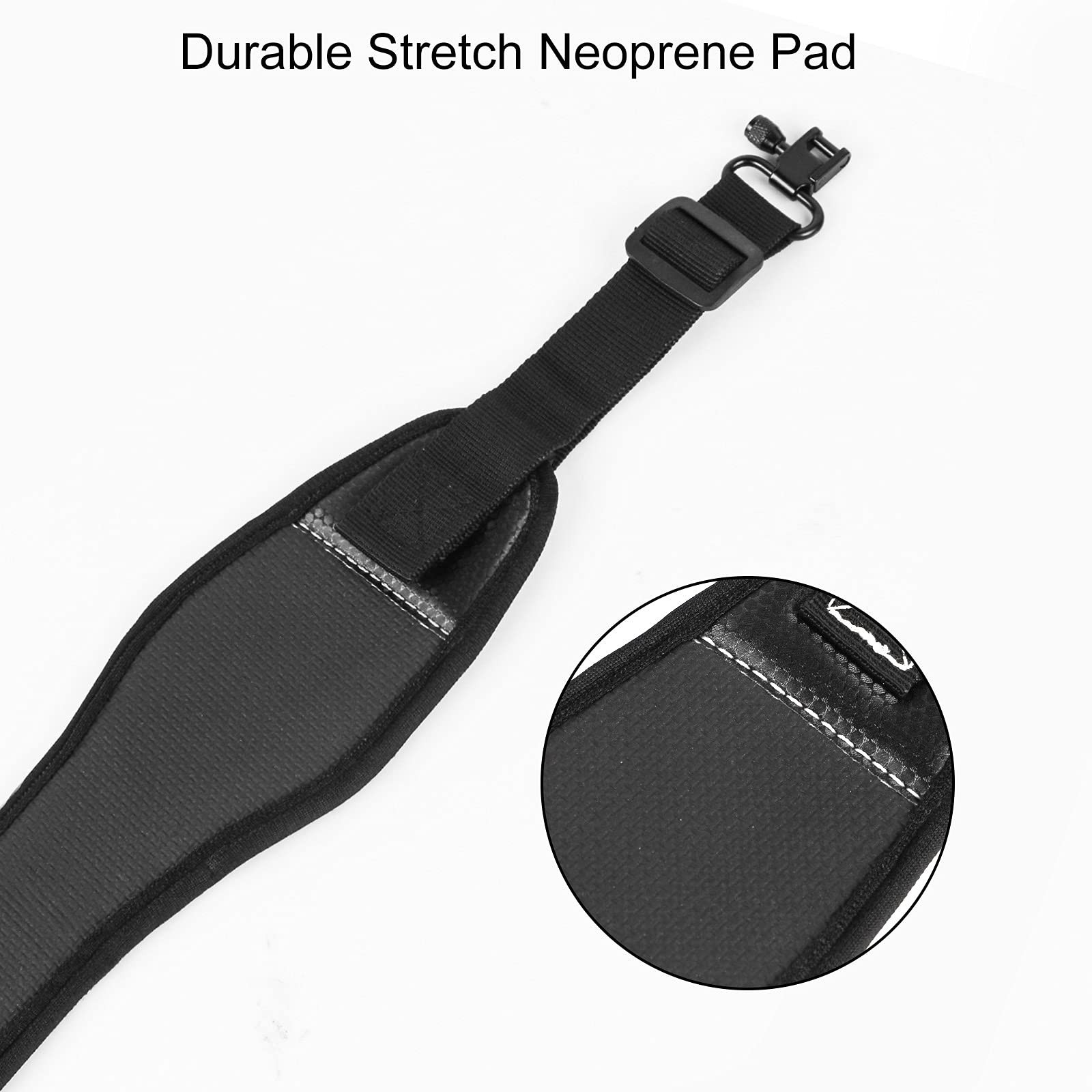 1-Pack Gun Sling Two Point Sling Shoulder Padded Length Adjustable Strap with...