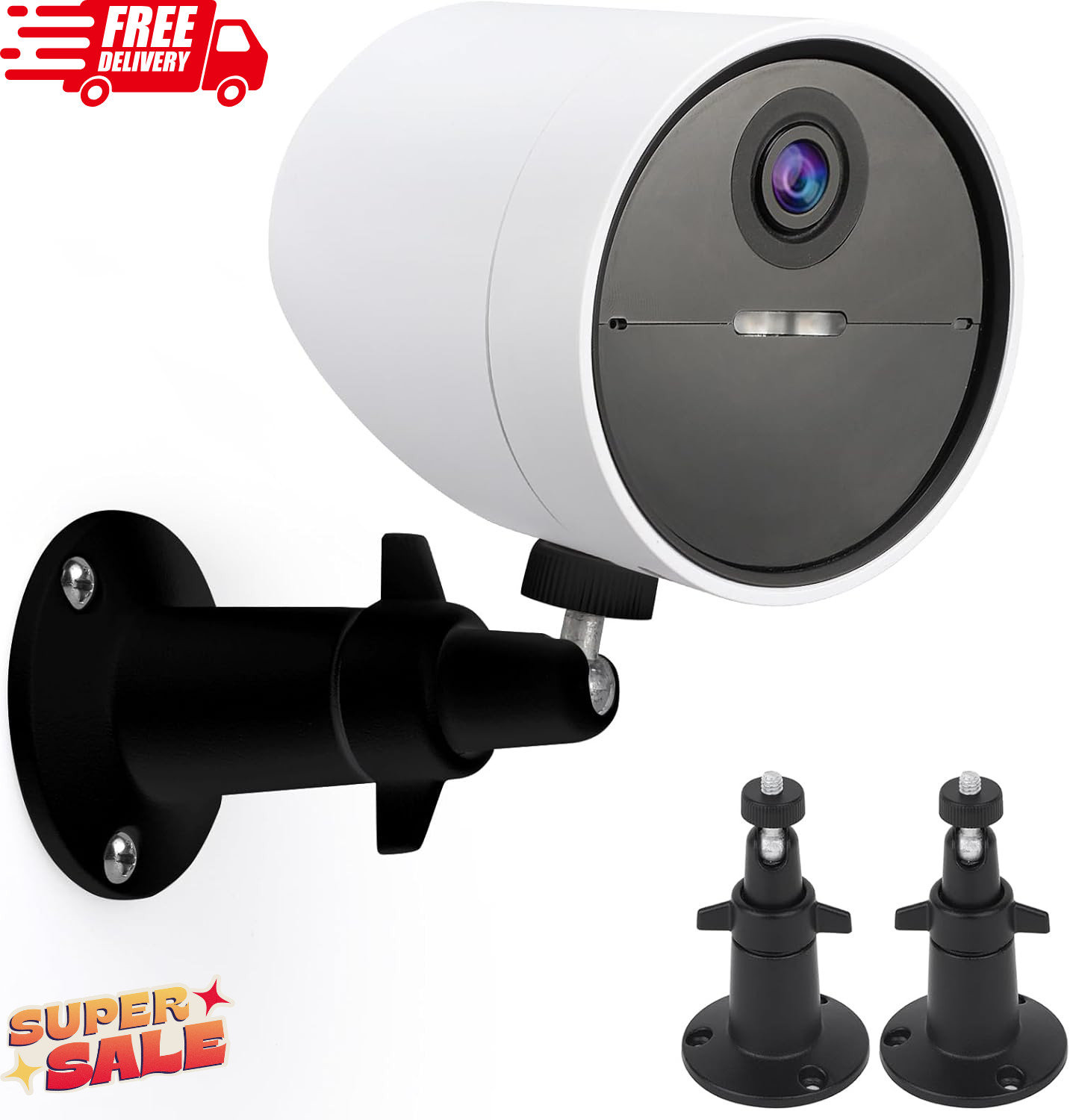 2 Pack Wall Mount Holder for Simplisafe Outdoor Security Camera, 360°Rotation