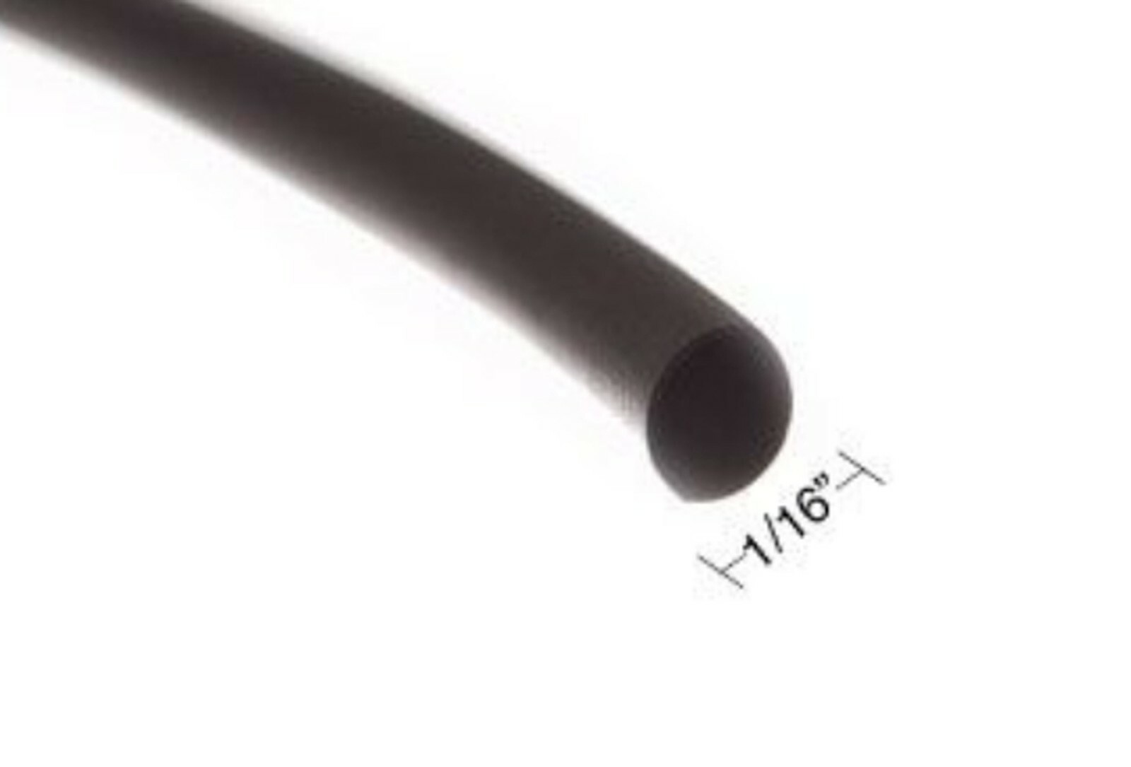 1/16" ID 2:1 Shrink Ratio Heat Shrink Tubing Polyolefin Black - 4ft