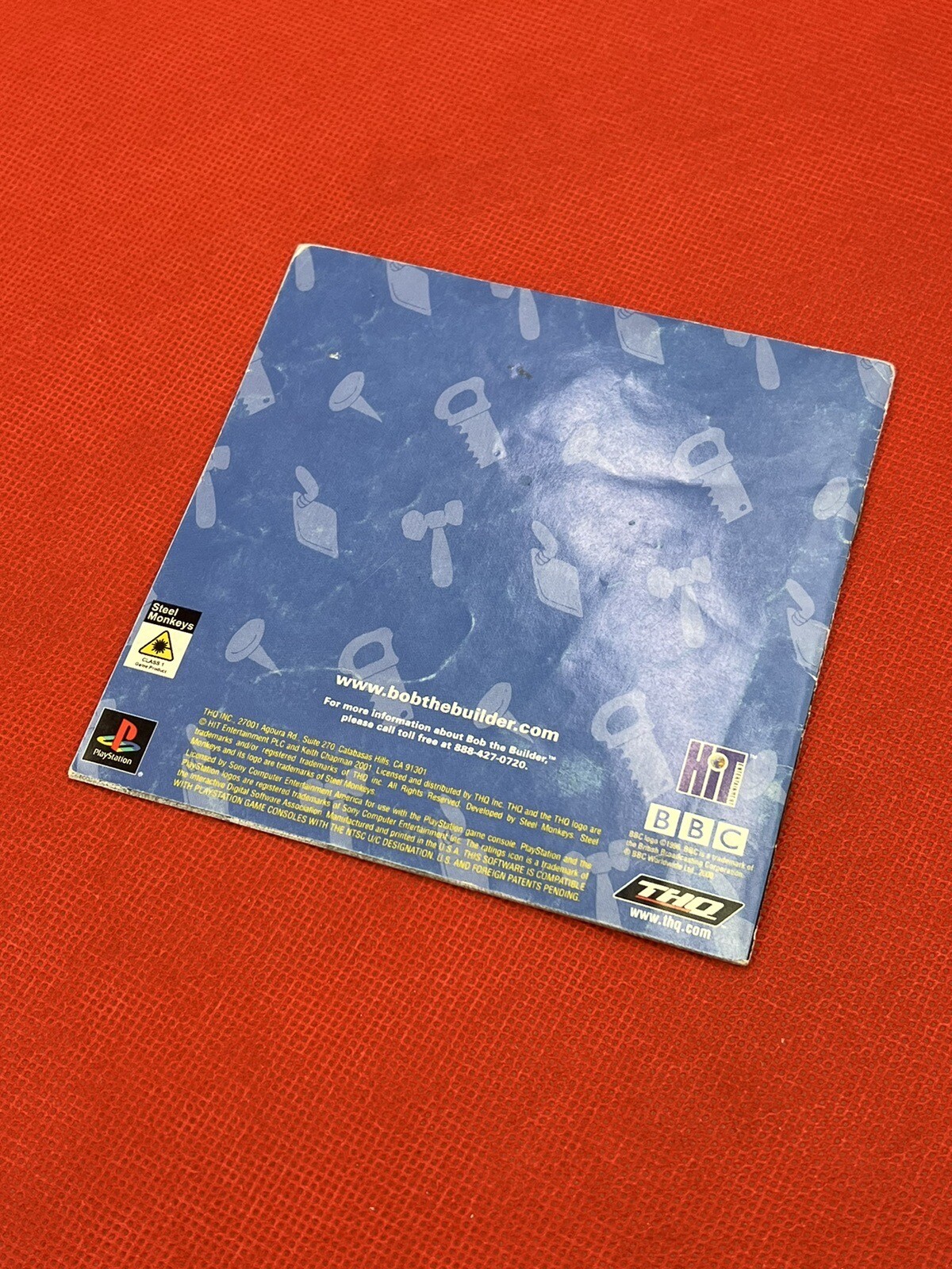 Bob the Builder Can we fix it? Playstation PS1 MANUAL ONLY