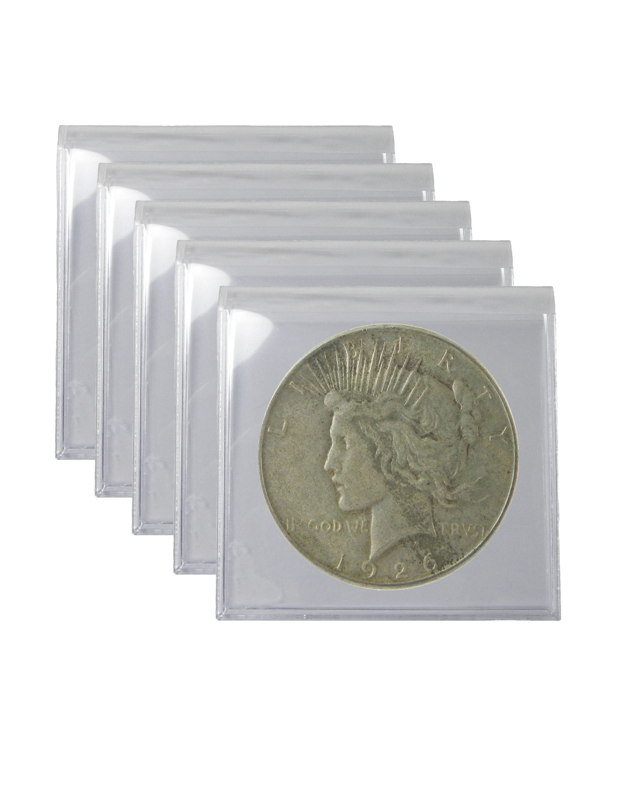 1922-1926 Silver Peace Dollar VG/VF Lot of 5 S$1 Coins