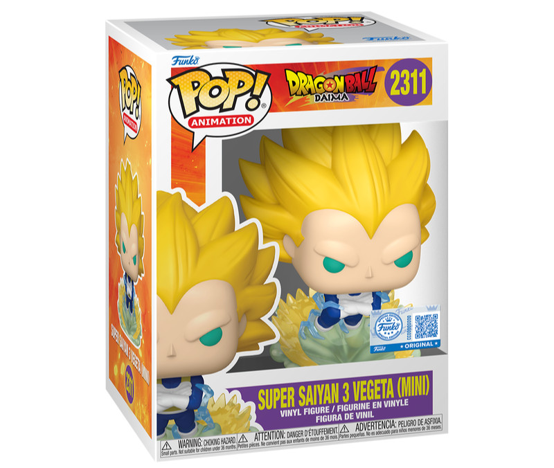 Funko Pop! Super Saiyan 3 Vegeta Mini #2311 Dragon Ball EX + Protector PRESALE