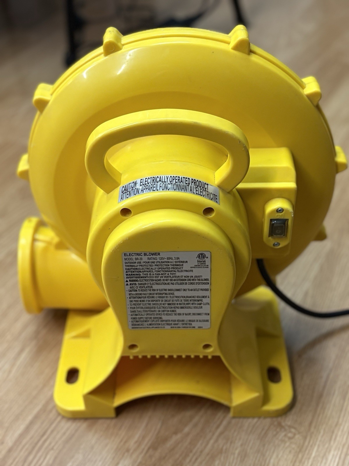 Intertek Electric Blower Model BR-20 120V- GOOD CONDITION