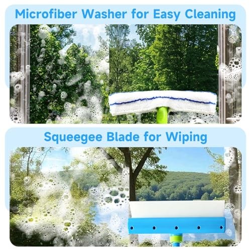 Recyclable Silicone Window Squeegee Kit – 3-in-1 Glass Cleaning Tool with