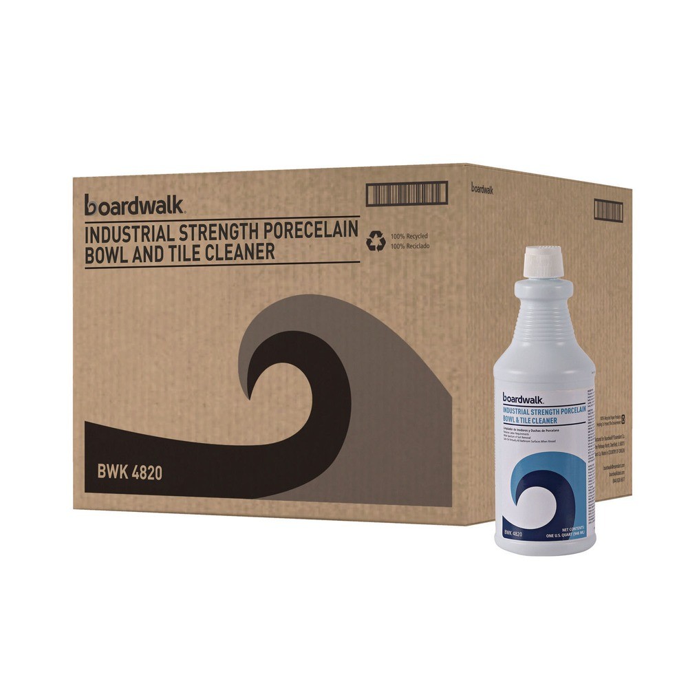 Boardwalk 4820 32 oz. RTU Porcelain Bowl/Tile Cleaner - Floral Scent (12/CT) New