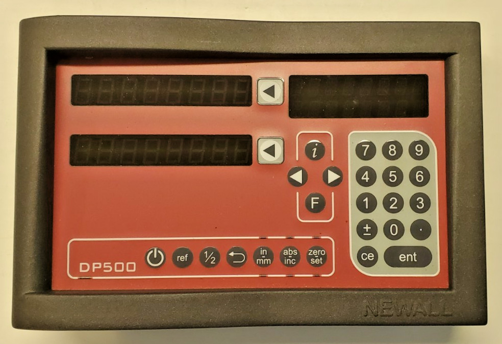 NEWALL DP500211S12 Digital Readout - 2 Axis DP500 DRO Display,