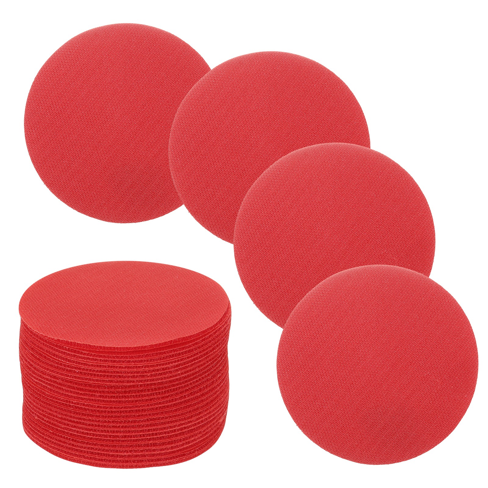 30 Pcs Carpet Spot Markers Floor Circle Dots for Classroom, Red