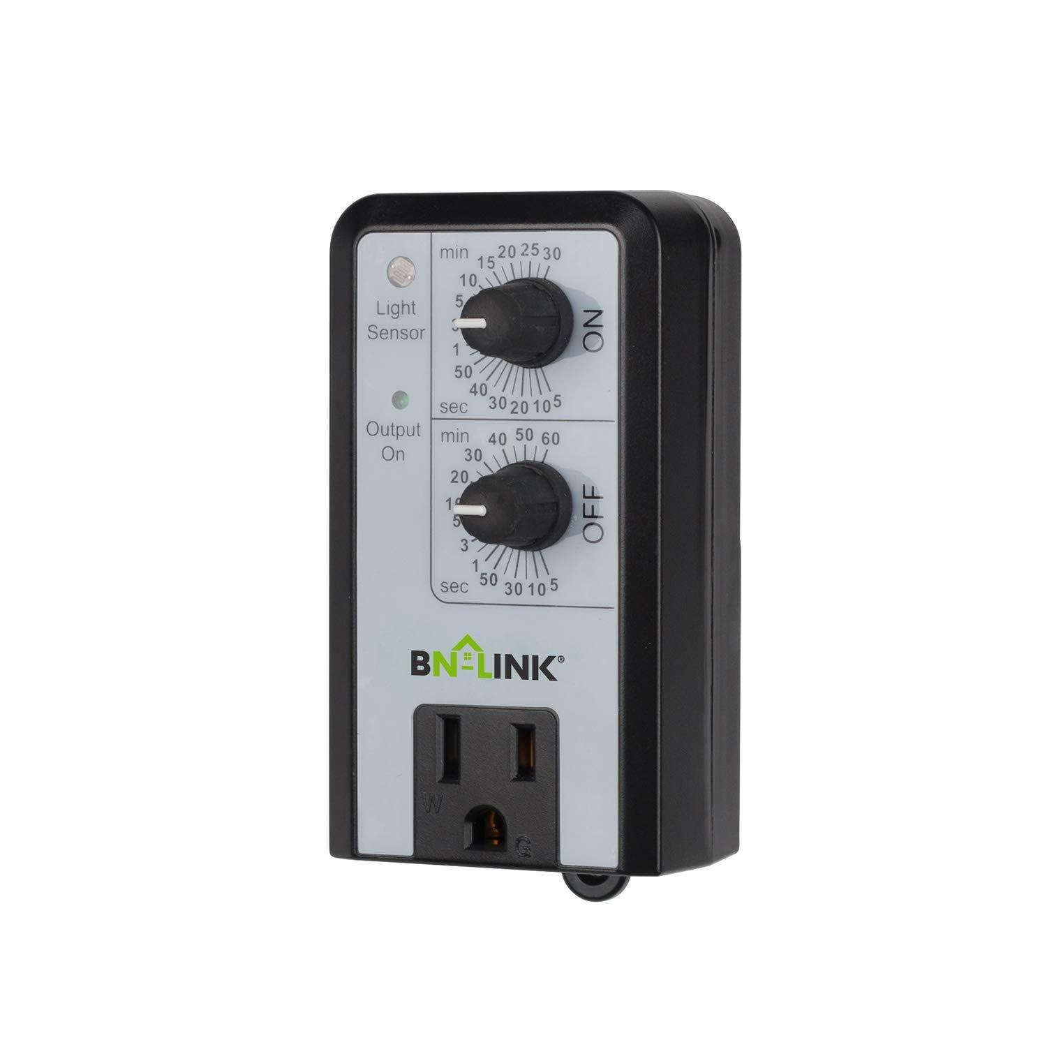 BN-LINK Short Period Repeat Cycle Timer 24 Hours ON OFF Controls Plug In Delay