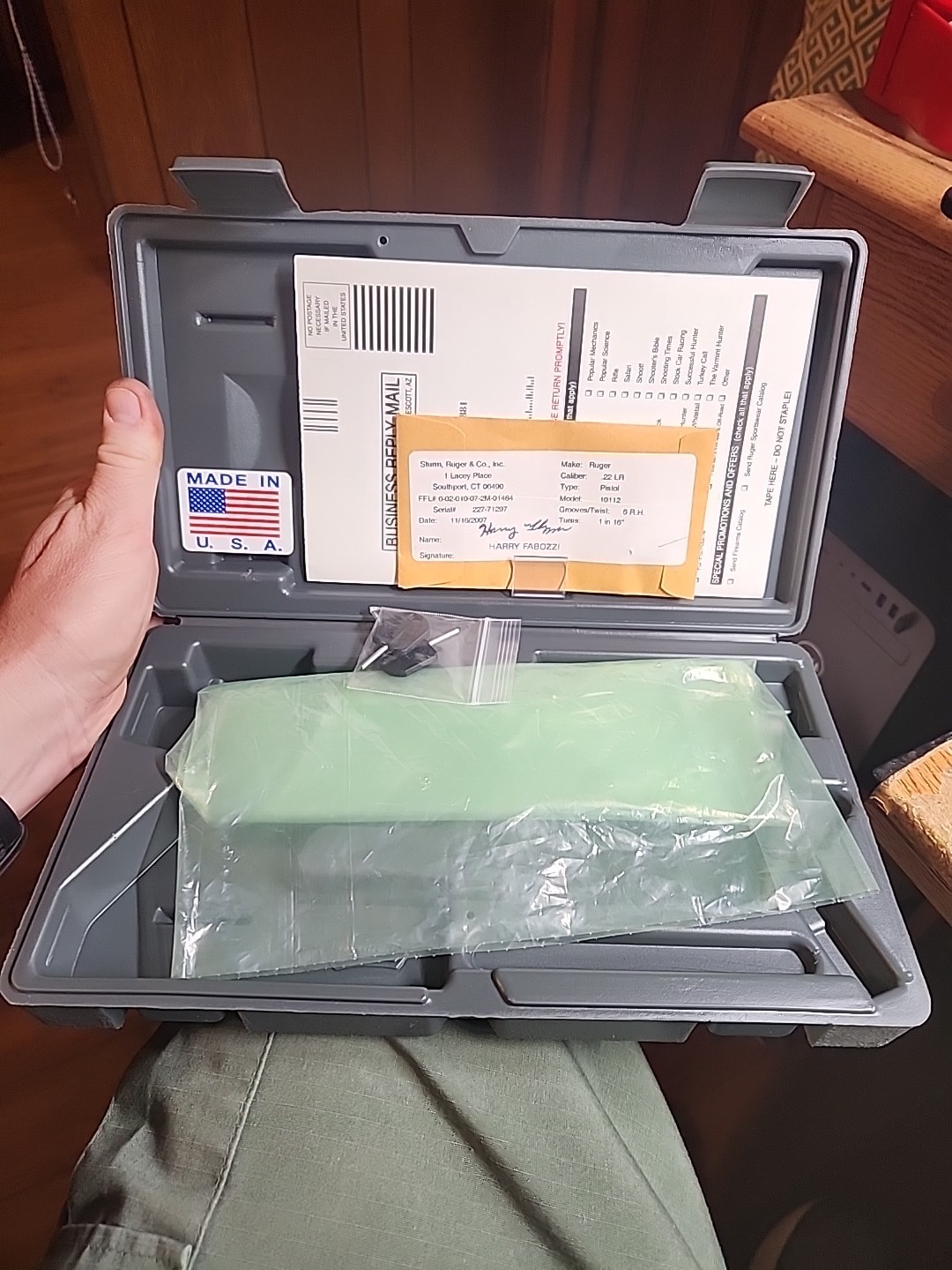Ruger KMKIII678GC MARK III COMPETITION Stainless Factory Gray Hard Box 10112