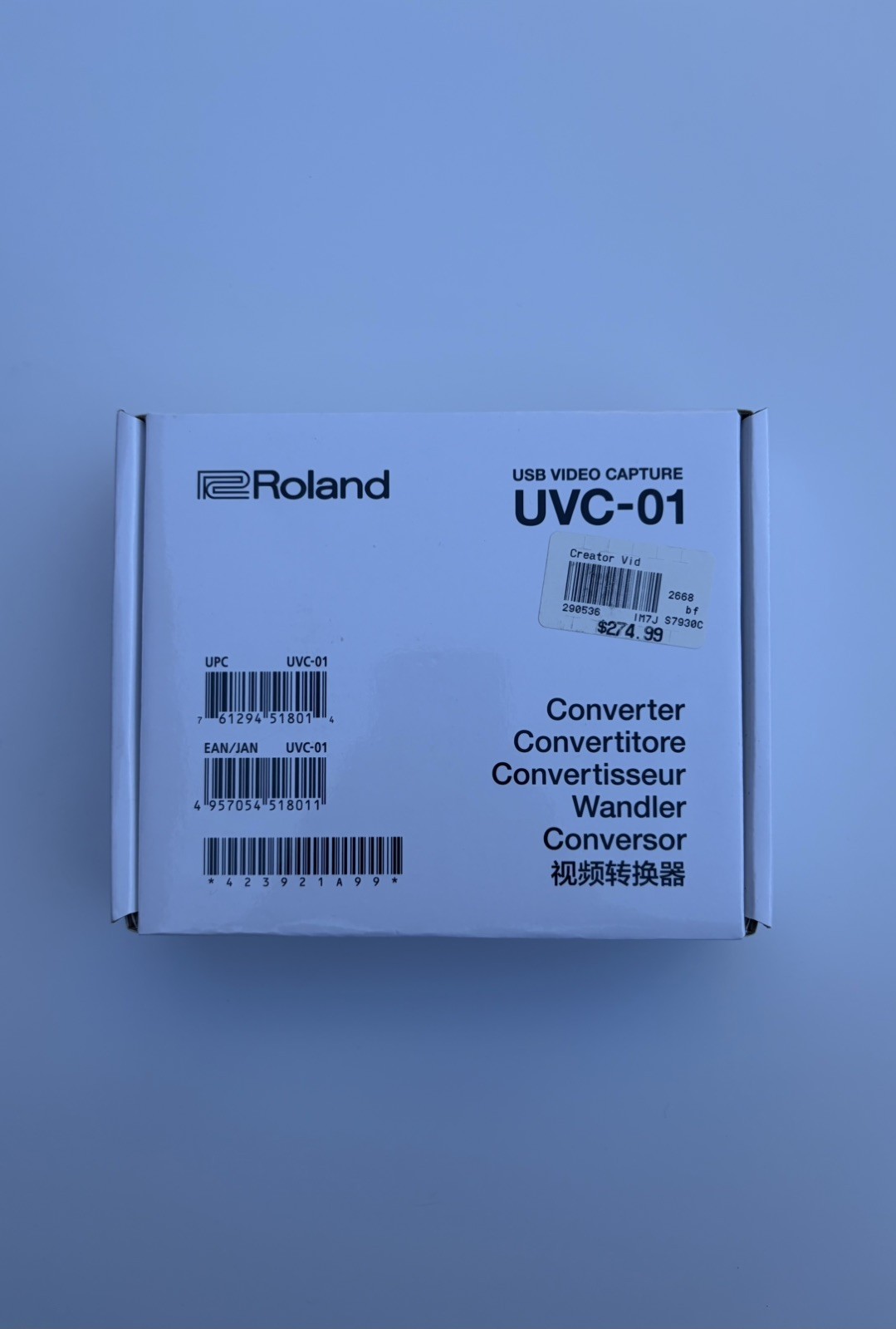Roland USB VIDEO CAPTURE ROLAND UVC-01