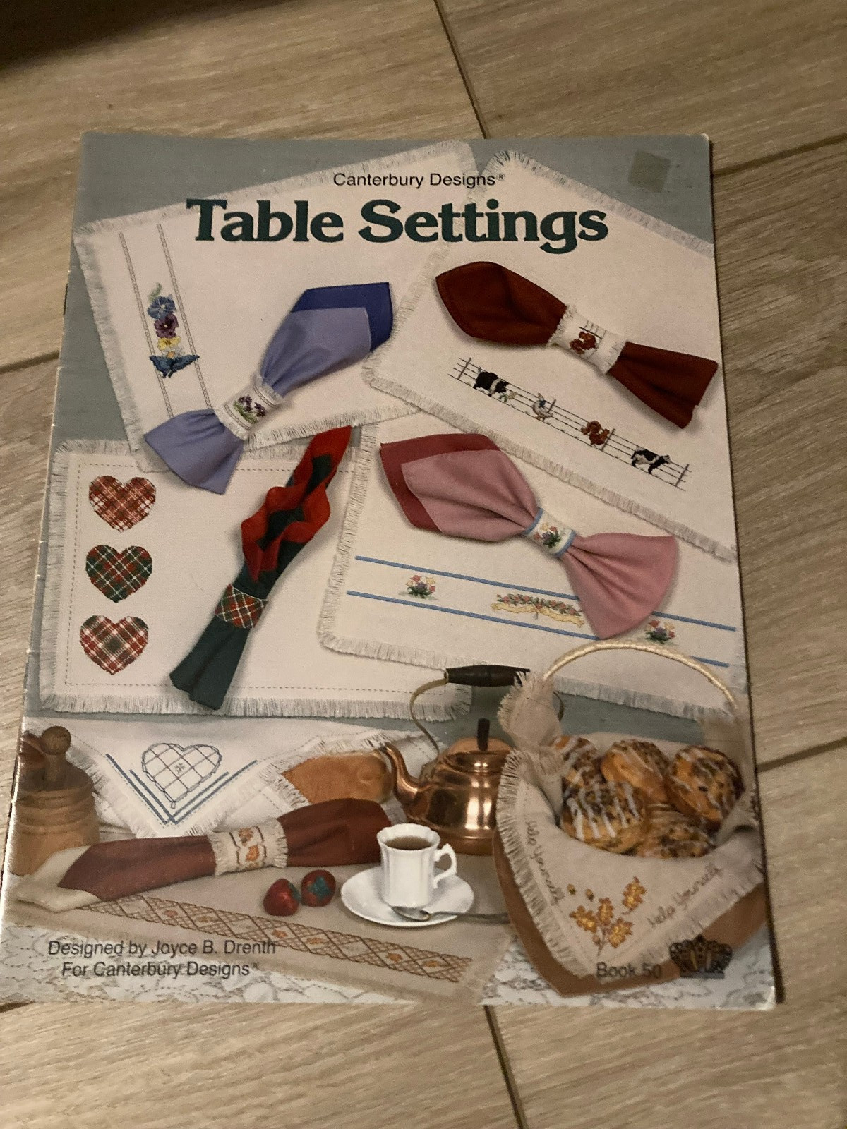 NEW Canterbury Designs TABLE SETTINGS Cross Stitch Book 1986