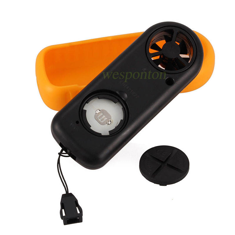 LCD Speed Wind Meter Scale Digital Temperature Anemometer Thermometer
