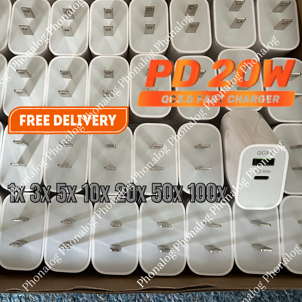 Wholesale Bulk 20W Fast Charger Cube USB C Power Adapter For iPhone iPad Android