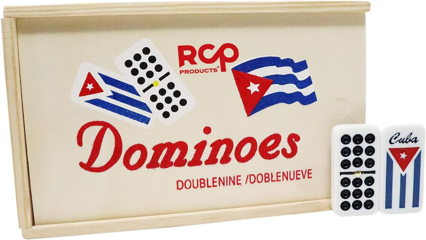 RCP Domino Cuban (DOMINO CUBANO DOBLE NUEVE) double NINE DOMINOES fun game