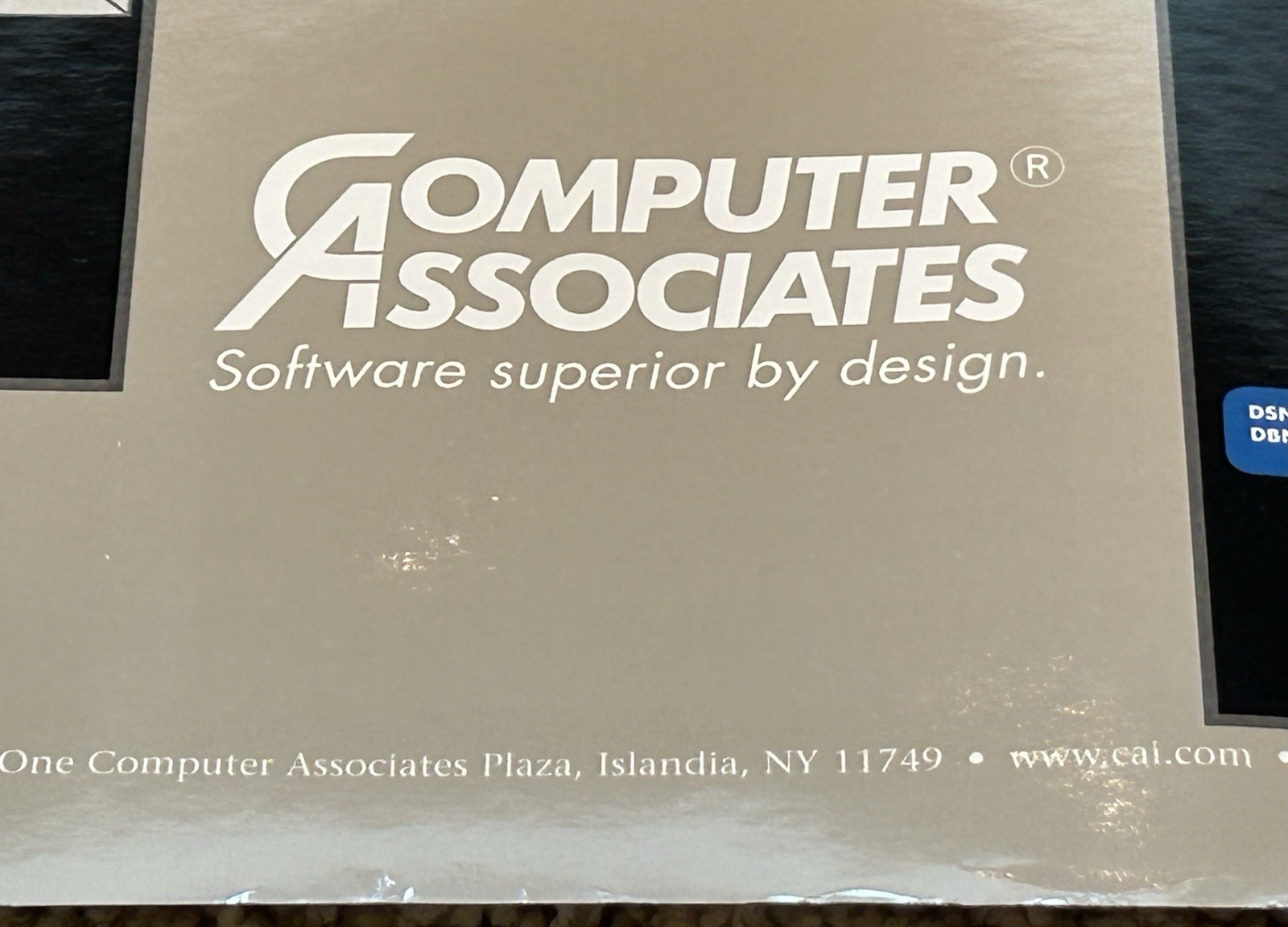 1990's Poster "SYSTEM CATALOG V6" IBM Data Base DB2 Mgt Svcs COMPUTER ASSOCIATES