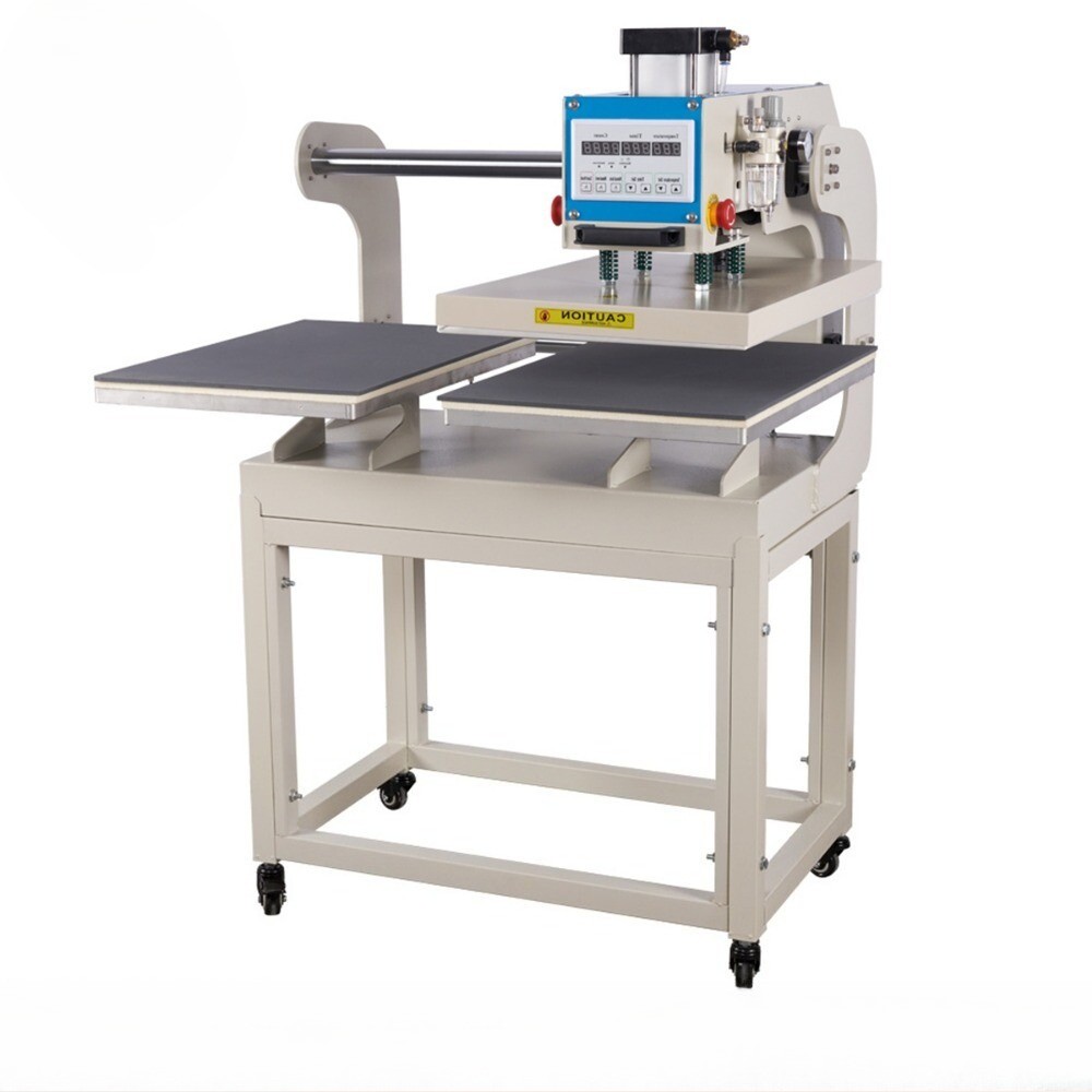 16"x24" Up Sliding Dual Platen Heat Press Machine Pneumatic 110V Heat Transfer