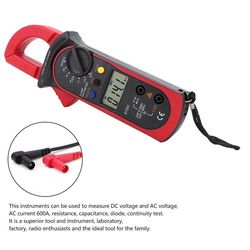 Oumefar Automatic Digital Clamp Meter Current Multimeter DC AC Blue,Red