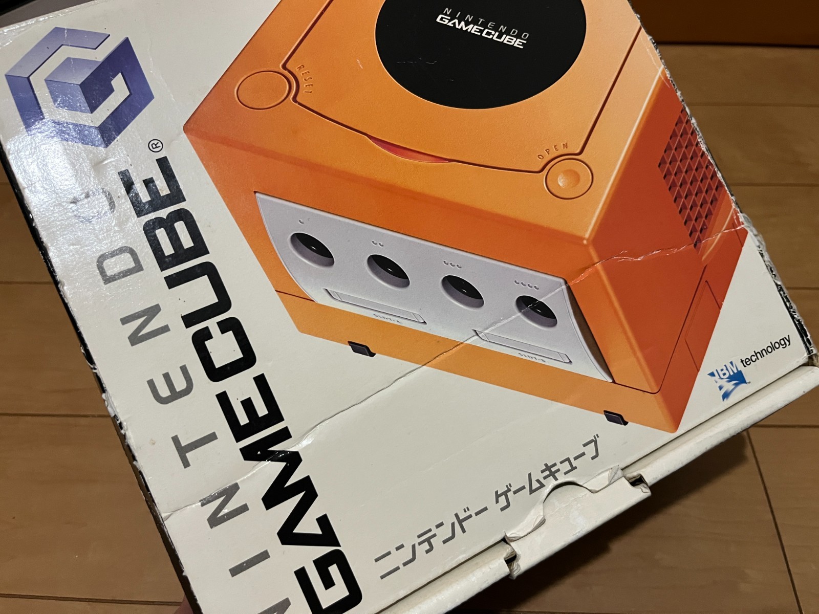Nintendo GameCube Console & Controller Orange Color with BOX Japan 0320
