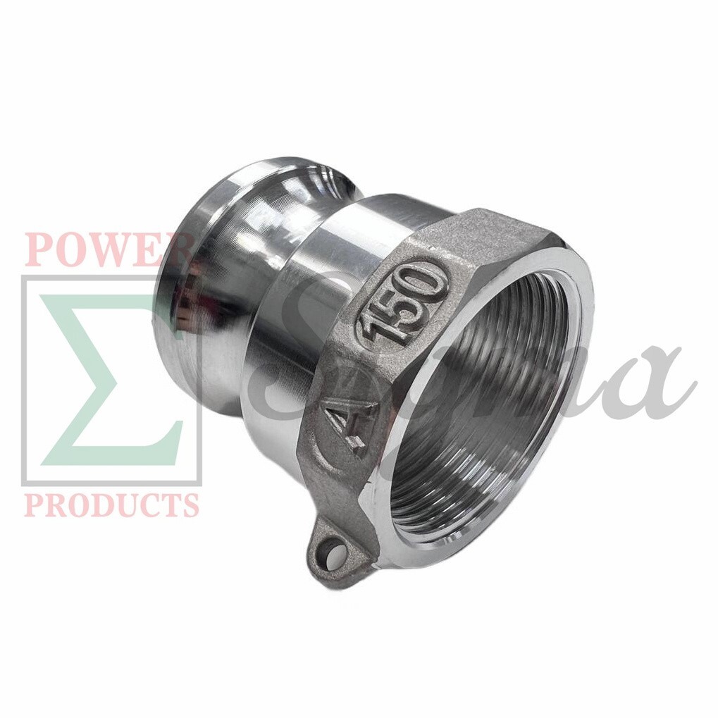 Aluminum TypeA Cam Groove Coupling Fitting 1-1/2" Male Camlock x 1.5" Female NPT