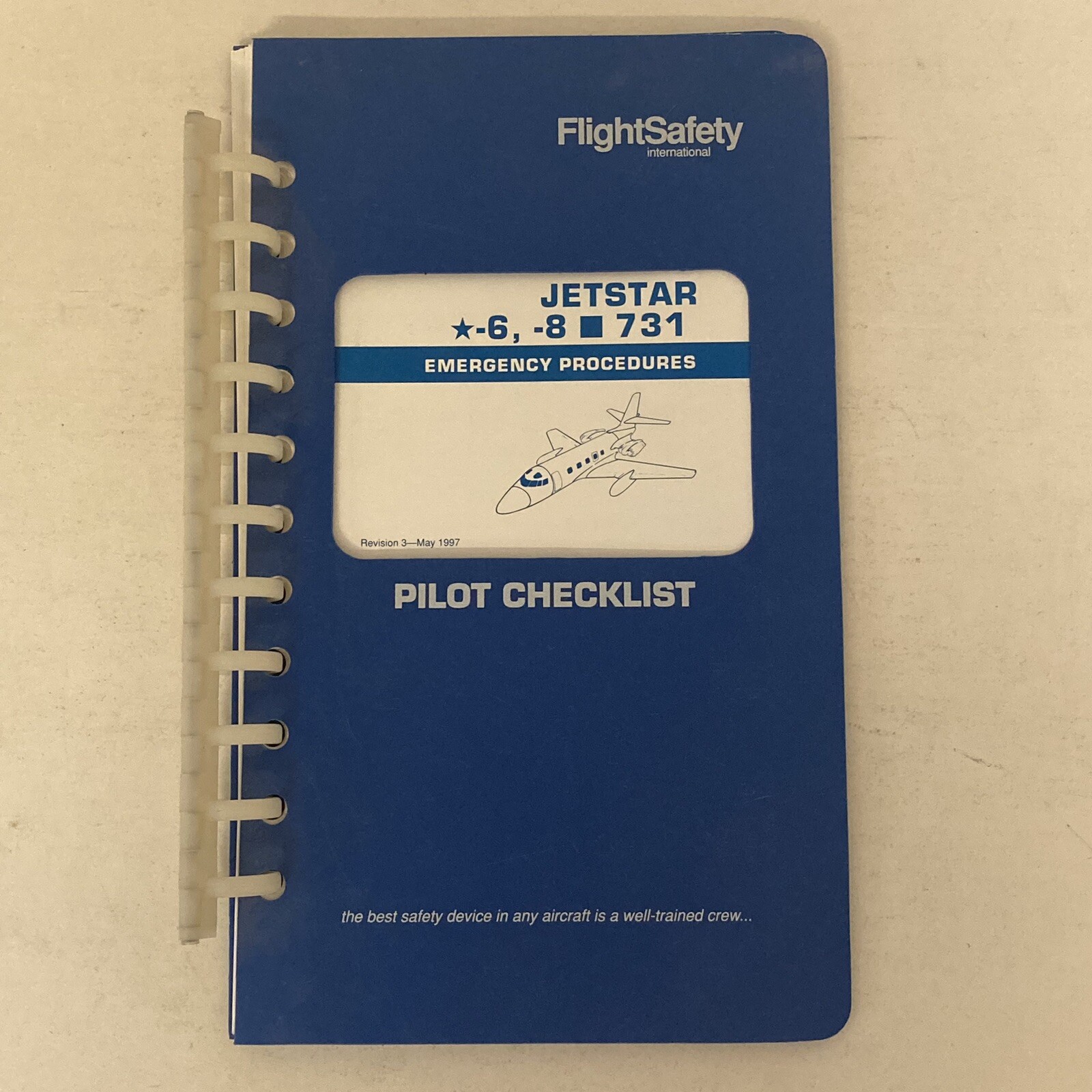 FlightSafety International Jetstar -6, -8, 731 Pilot Checklist, Rev 3 - May 1997