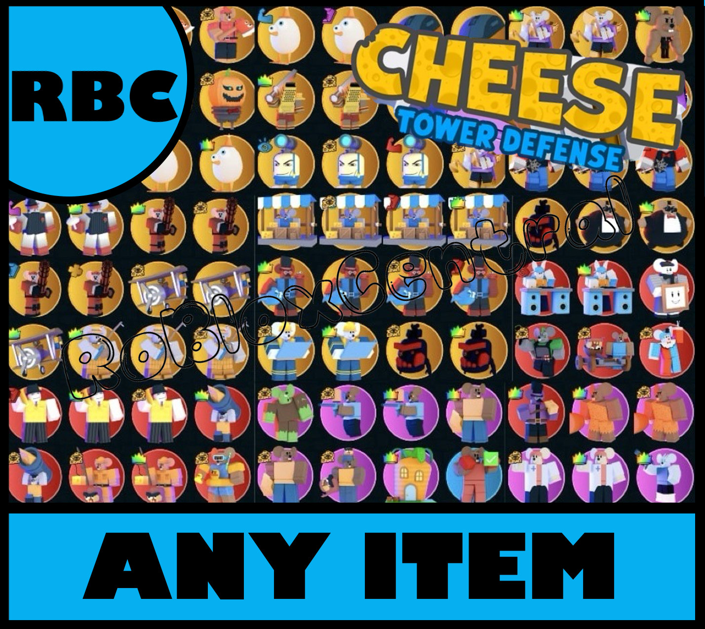 ALL CHEESE TOWER DEFENSE - CHEAP CHOOSE ANY CTD UNIT