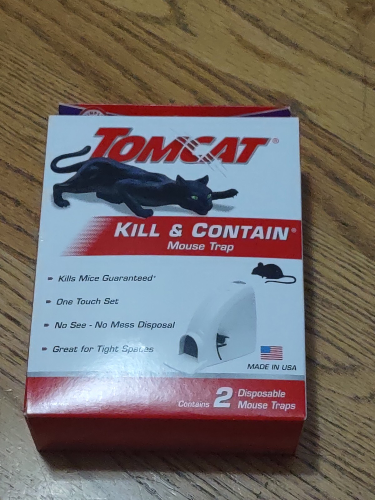 Tomcat Kill & Contain Mechanical Mouse Trap (2-Pack) Never Touch Never See