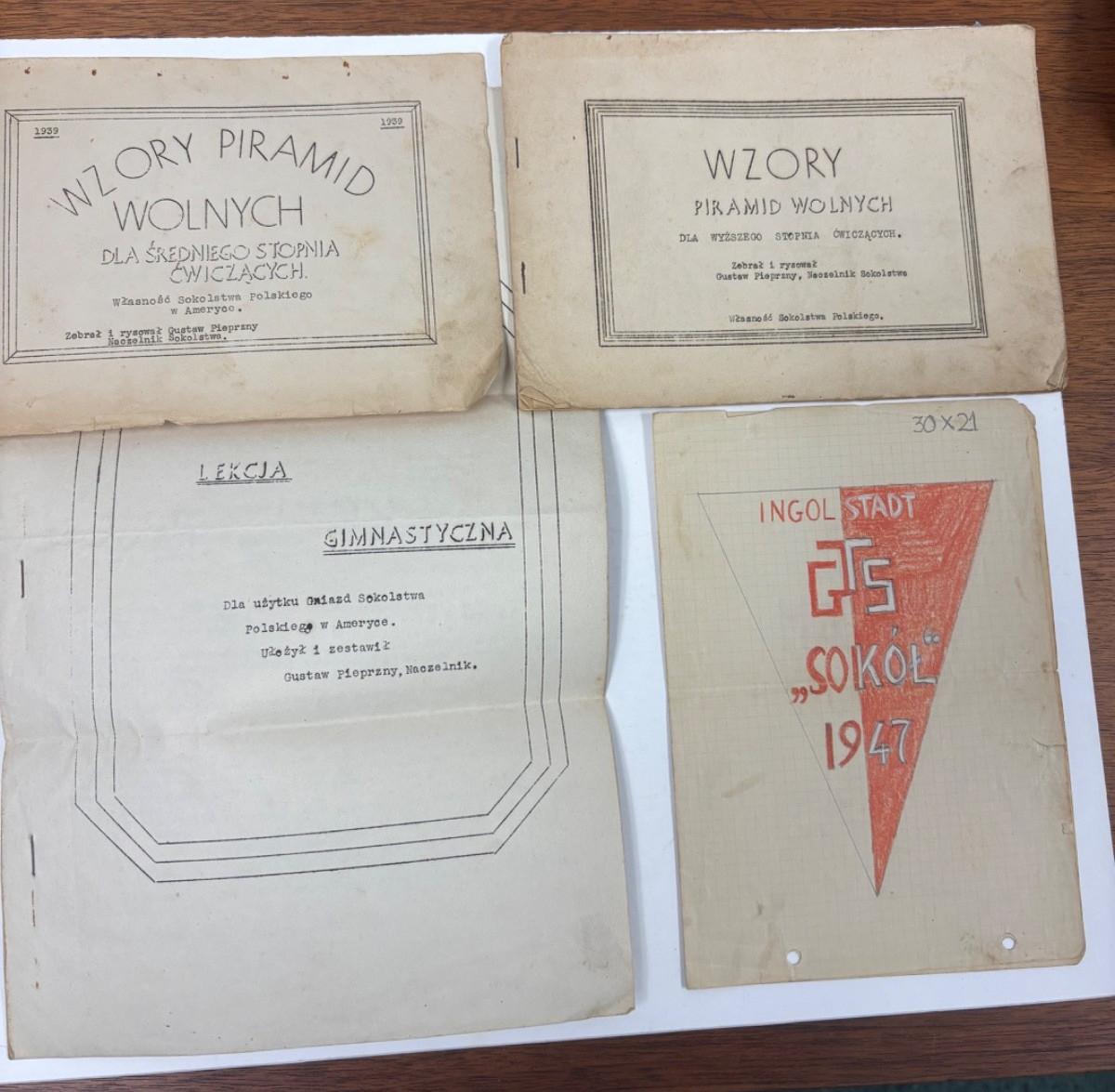 1939 1947 Sokol Falcon Poland Polish Gymnastic Society Training Manual Rare Lot